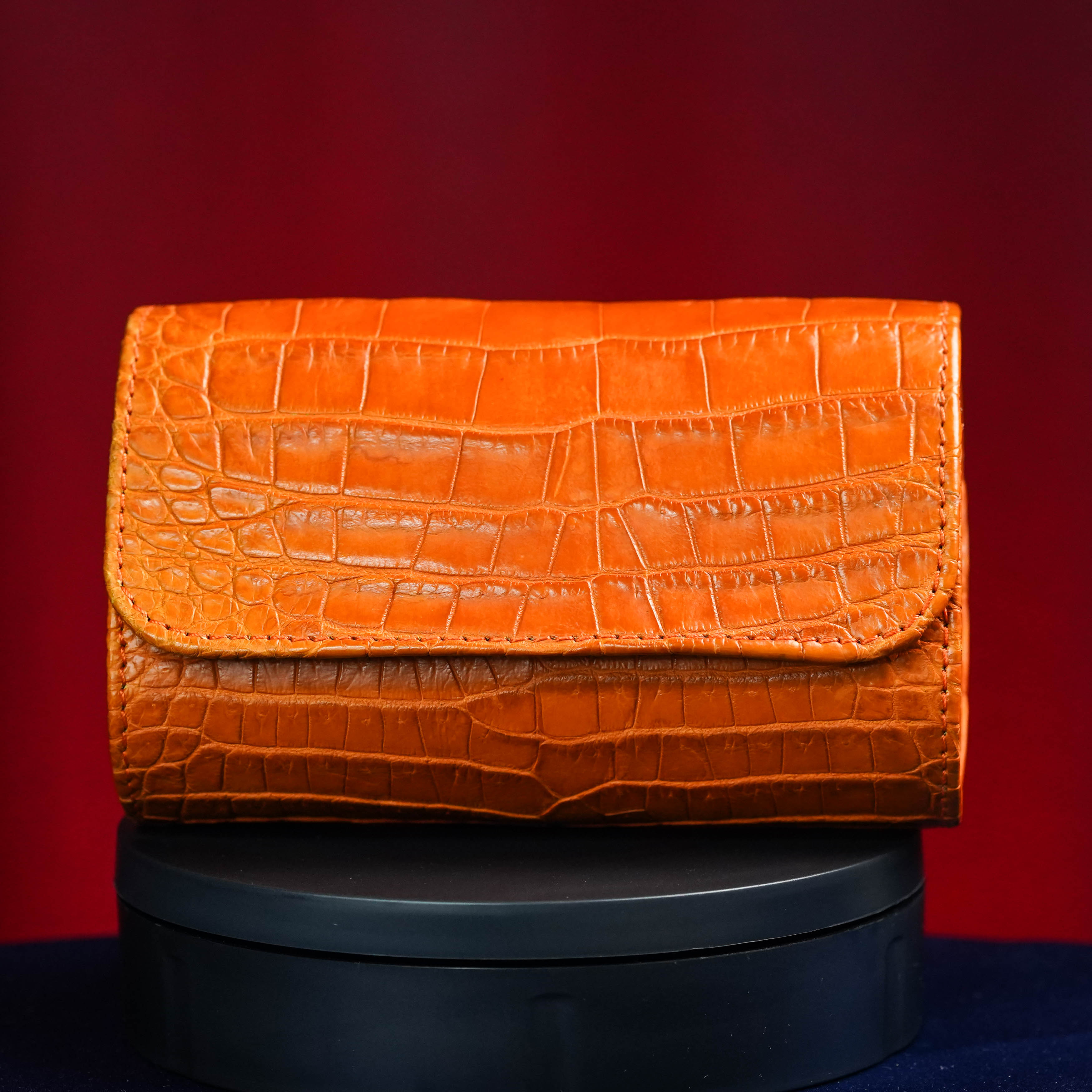 CROCODILE LEATHER CASE DUAL SLOT