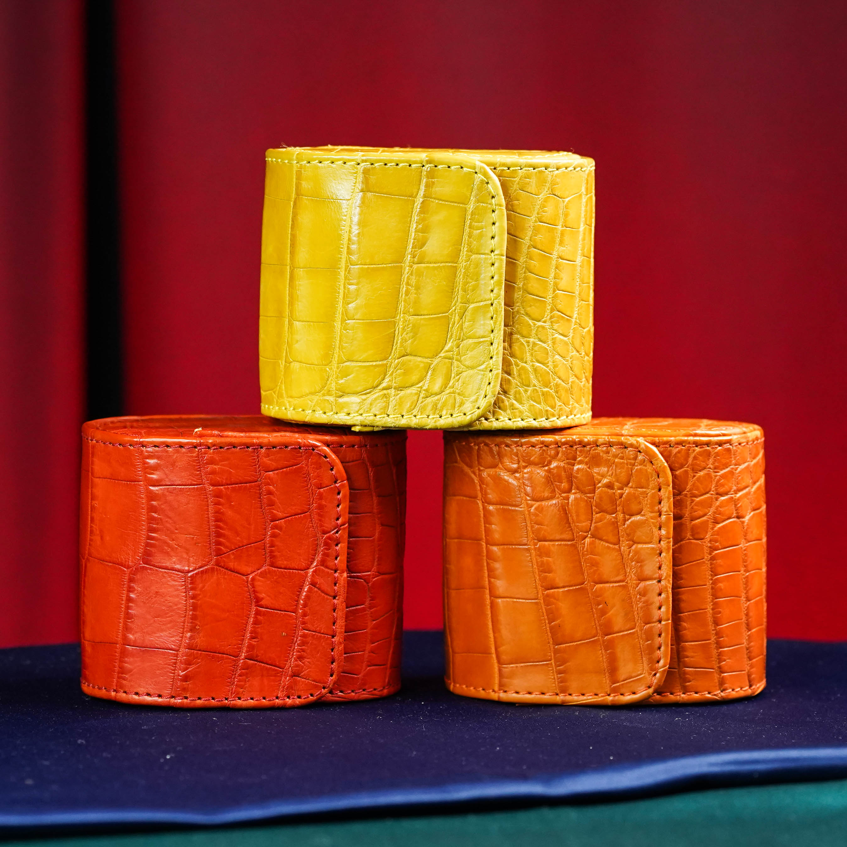 CROCODILE LEATHER CASE SINGLE SLOT - IDWX