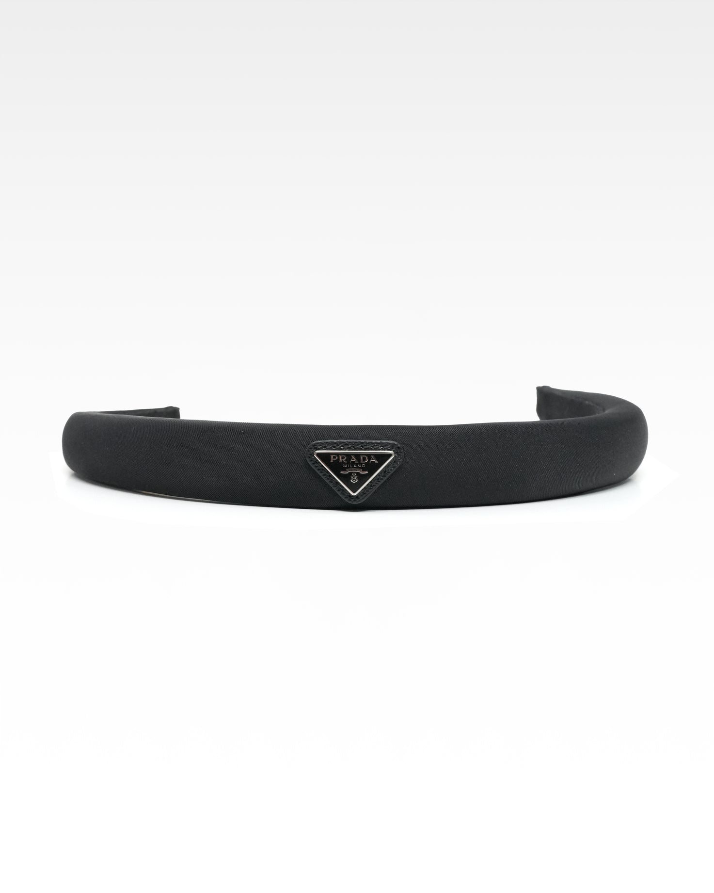 TESSUTO TRIANGLE LOGO HEADBAND BLACK