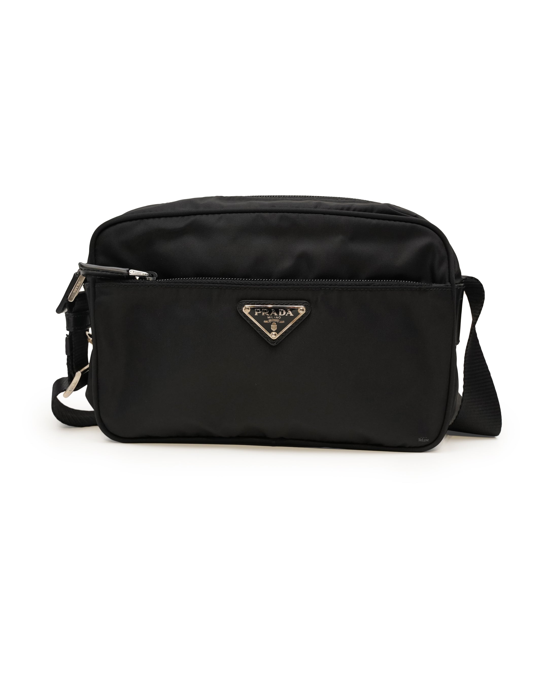 TESSUTO NYLON SHOULDER  BAG IN BLACK