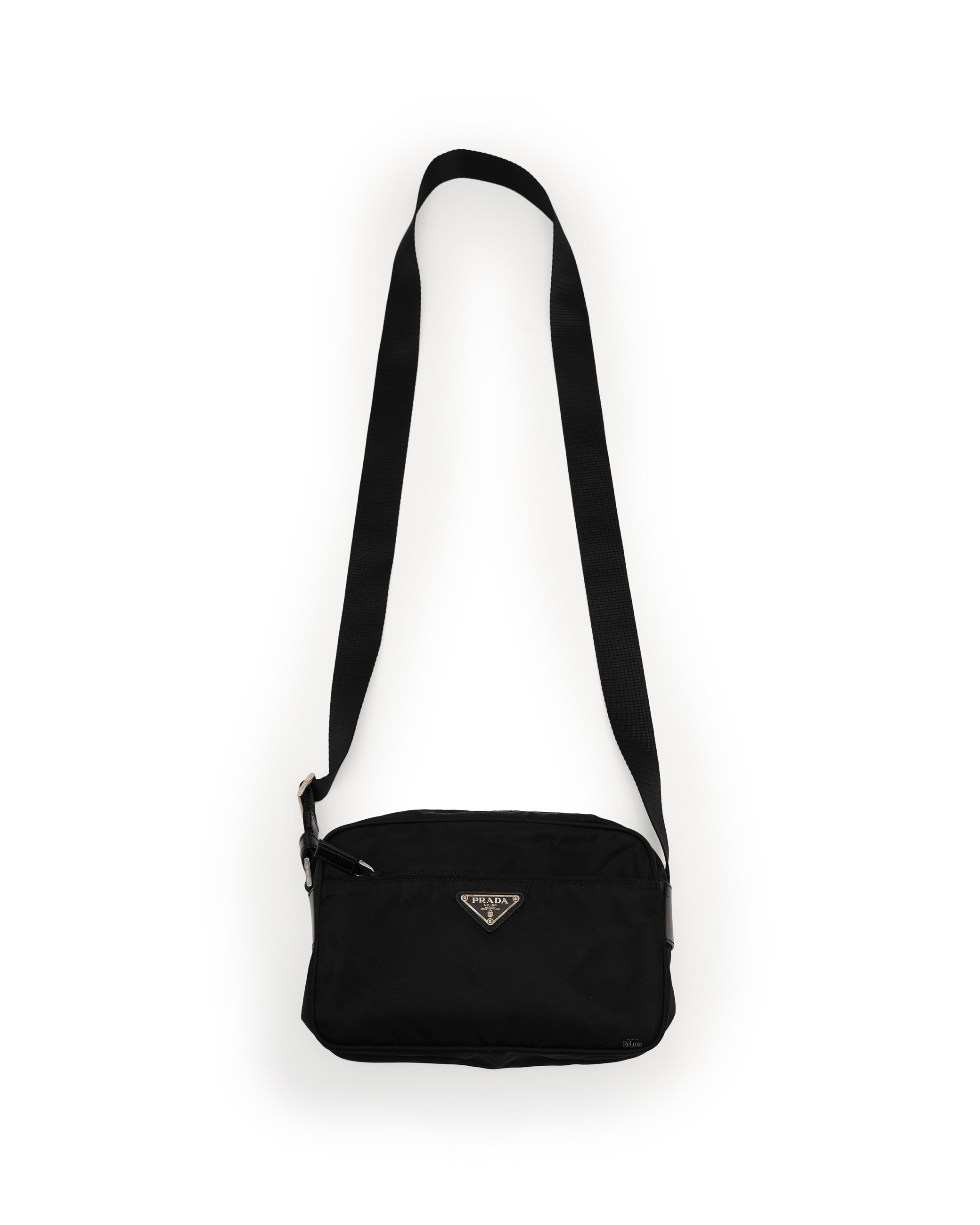 TESSUTO NYLON SHOULDER  BAG IN BLACK