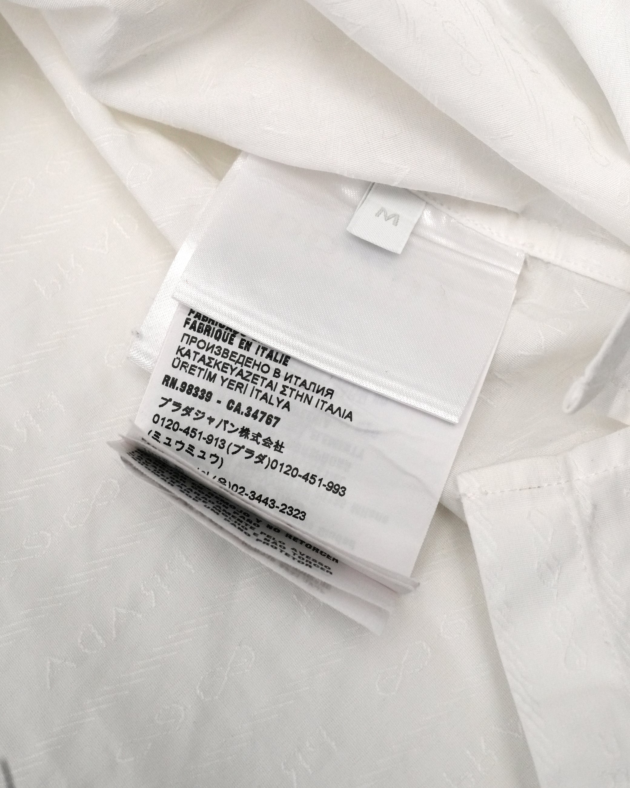 COTTON SHIRT WHITE UCN515 LOGO 2023