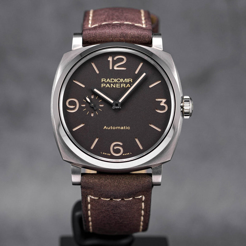 PANERAI RADIOMIR 1940 3 DAYS 45MM TITANIUM BROWN DIAL PAM 619