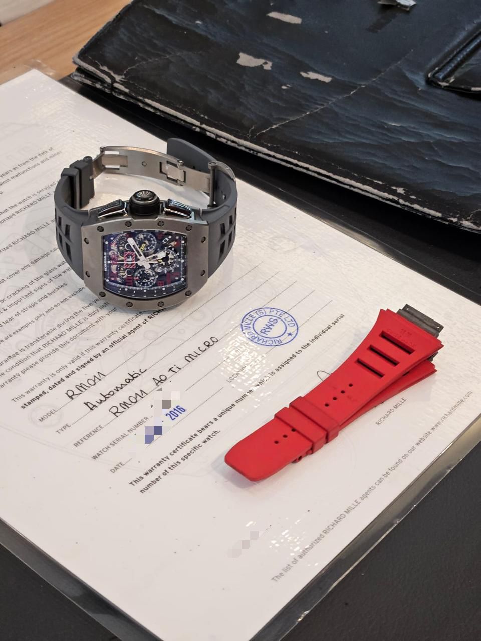 RM 011 FELIPPE MASSA SANDBLAST TITANIUM (2016)