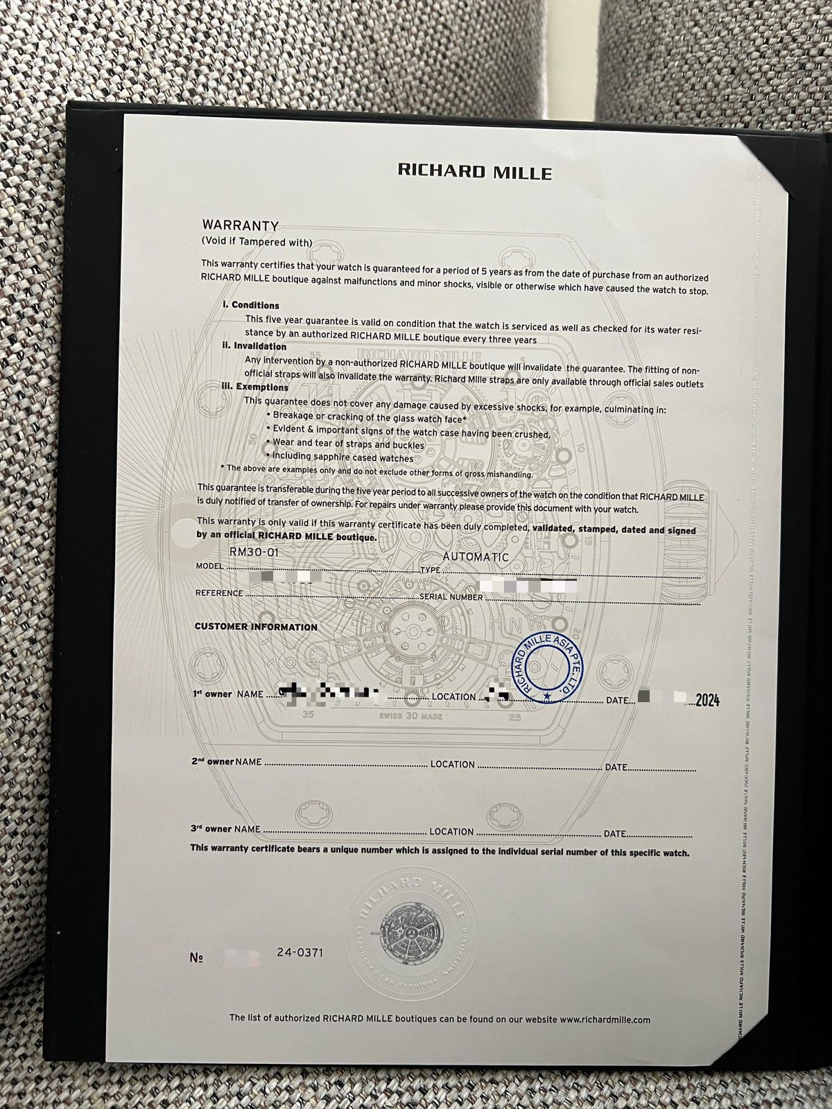 RM 30-01 TITANIUM DECLUTCHABLE ROTOR (2024)