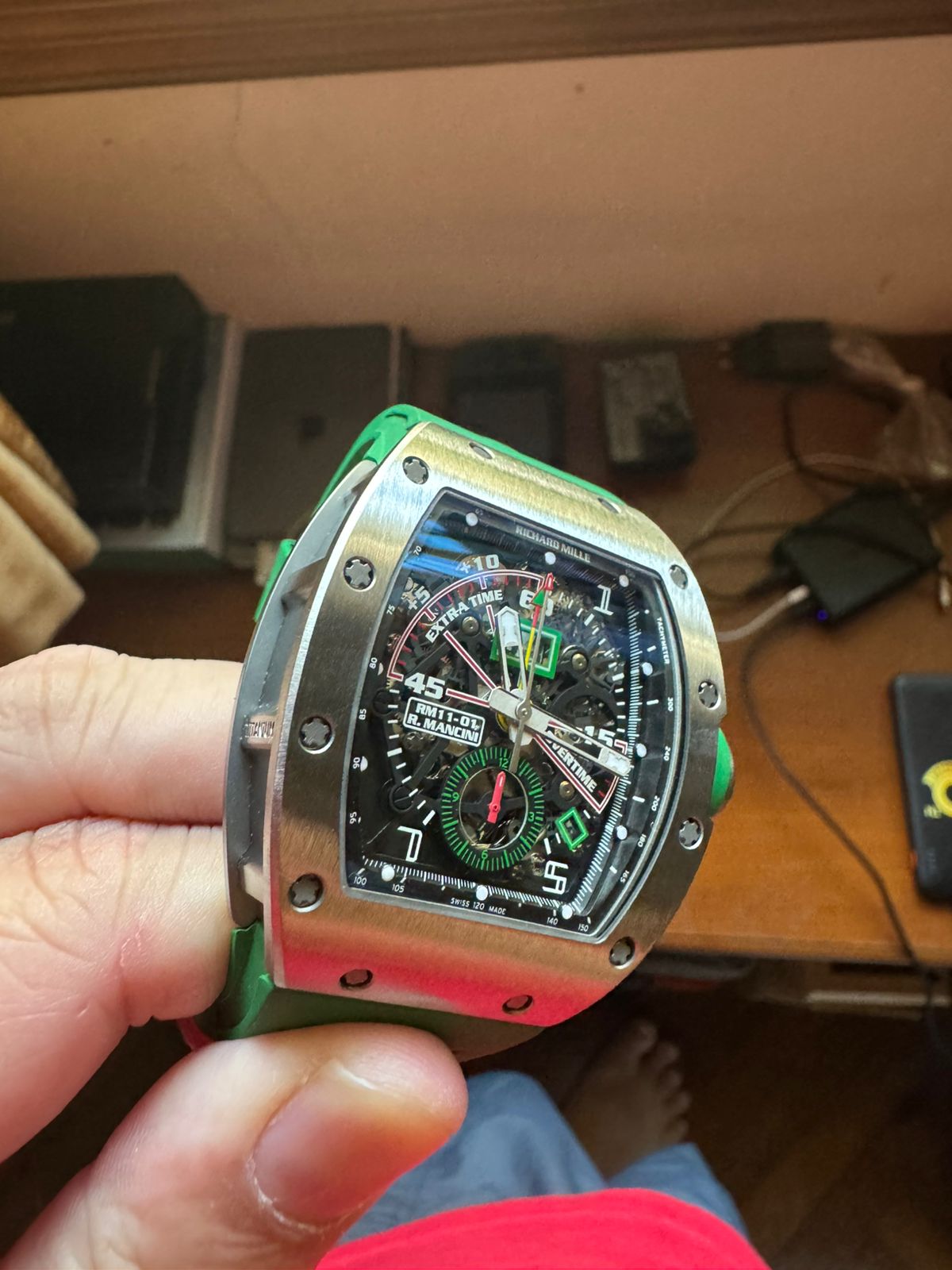 RM 11-01 TITANIUM ROBERTO MANCINI FLYBACK CHRONOGRAPH (2015)