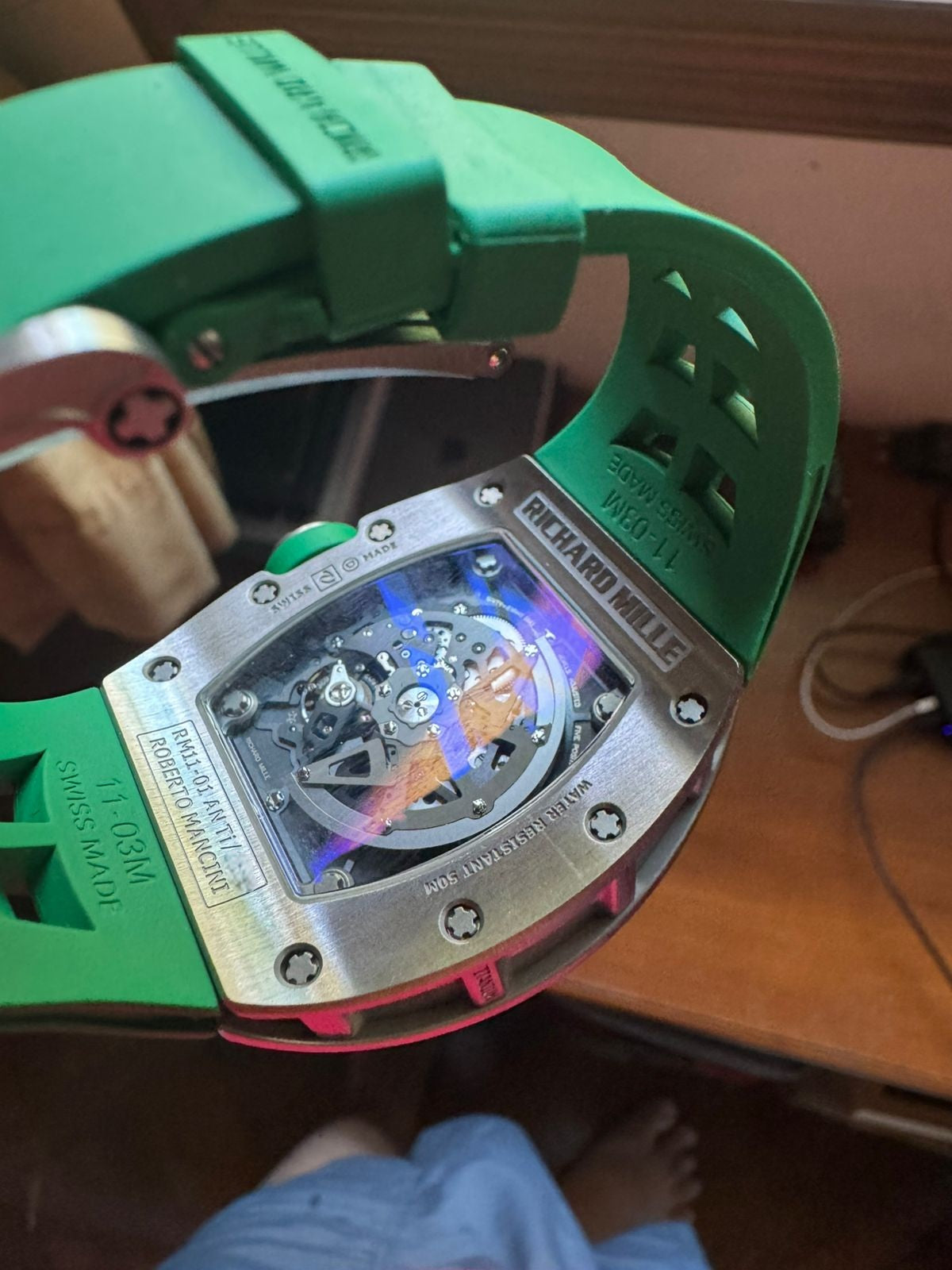 RM 11-01 TITANIUM ROBERTO MANCINI FLYBACK CHRONOGRAPH (2015)