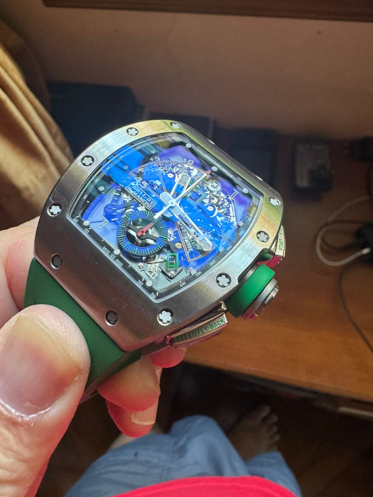RM 11-01 TITANIUM ROBERTO MANCINI FLYBACK CHRONOGRAPH (2015)