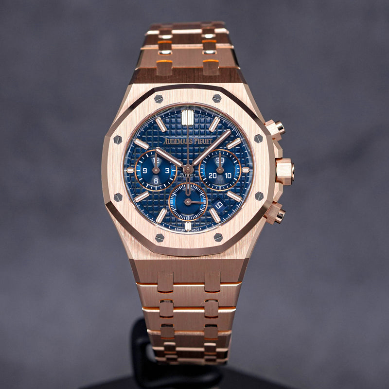 ROYAL OAK CHRONOGRAPH 38MM ROSEGOLD BLUE DIAL (2023)