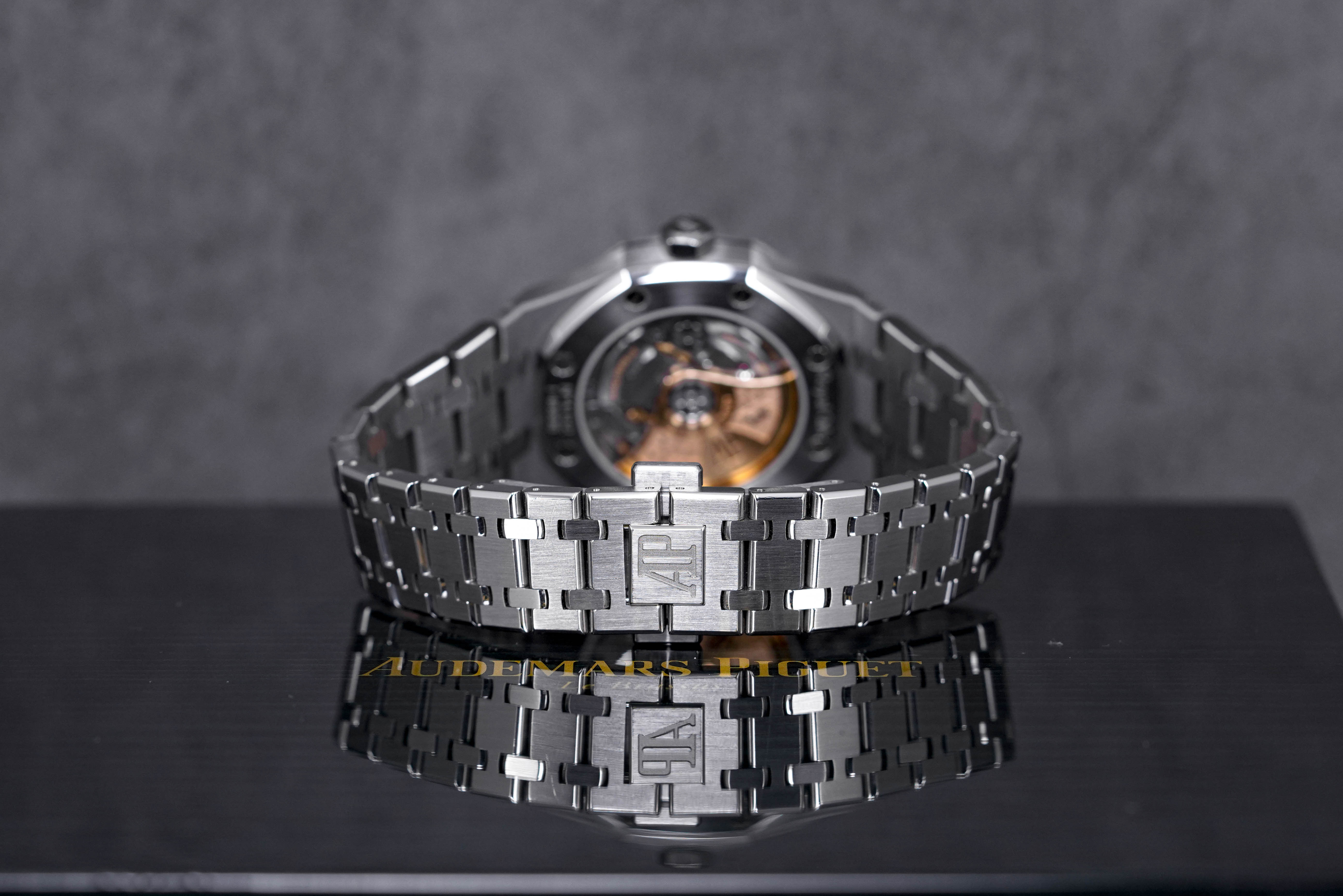 ROYAL OAK LADY 37MM 15451ST BLACK DIAL DIAMOND BEZEL (2015)