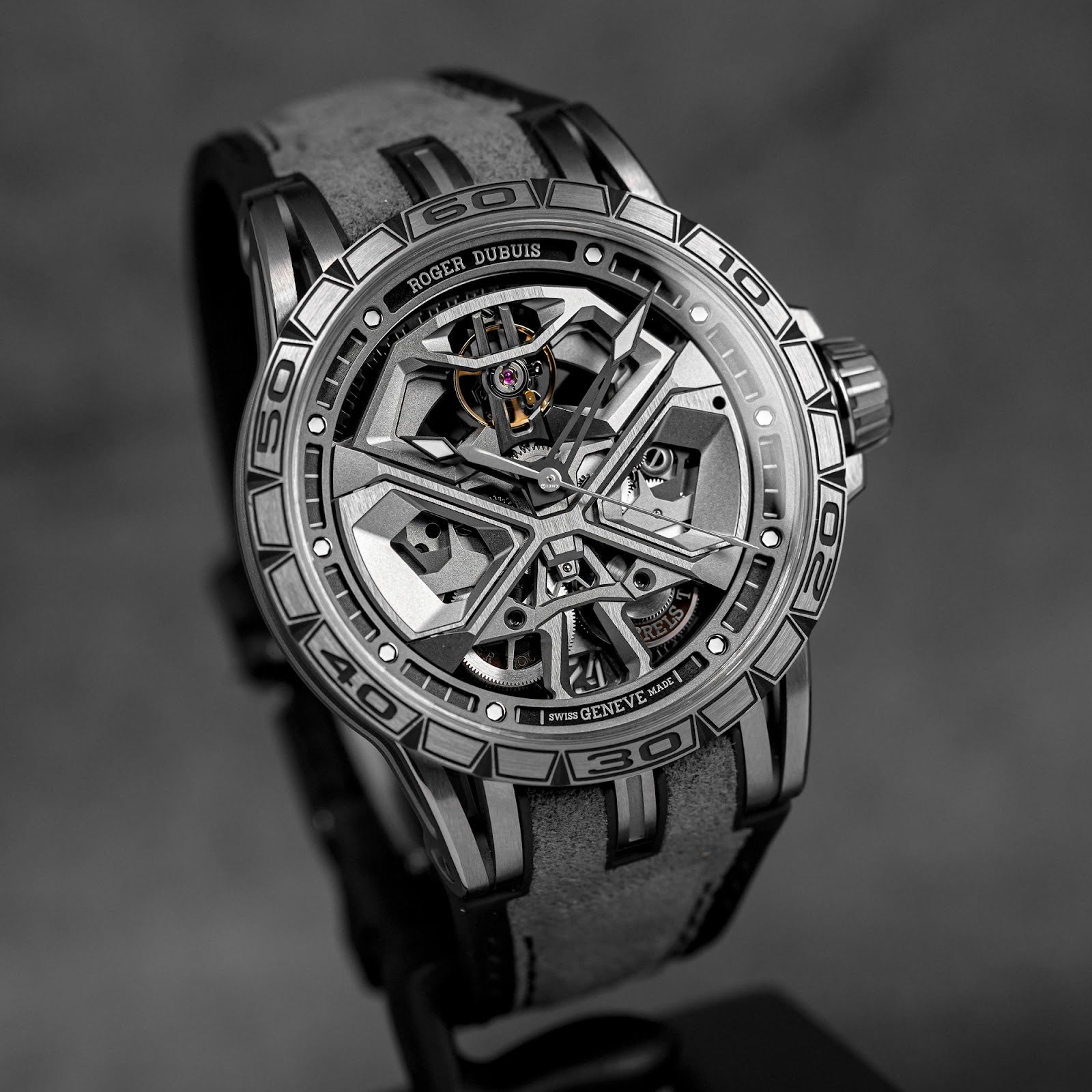 EXCALIBUR SPIDER MONOBALANCIER HURACAN 45MM TITANIUM GREY (2026)