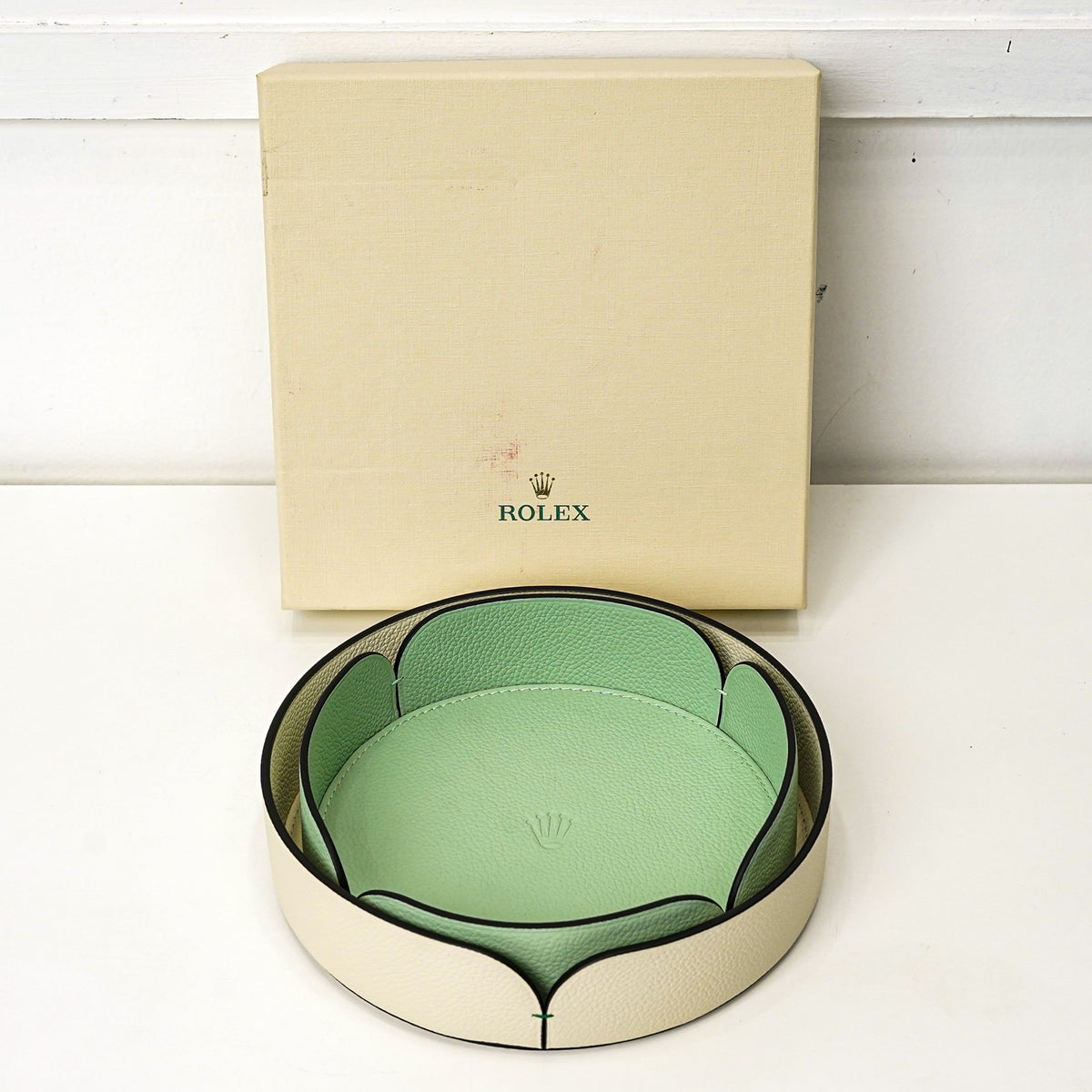 2 SET LEATHER TRAY