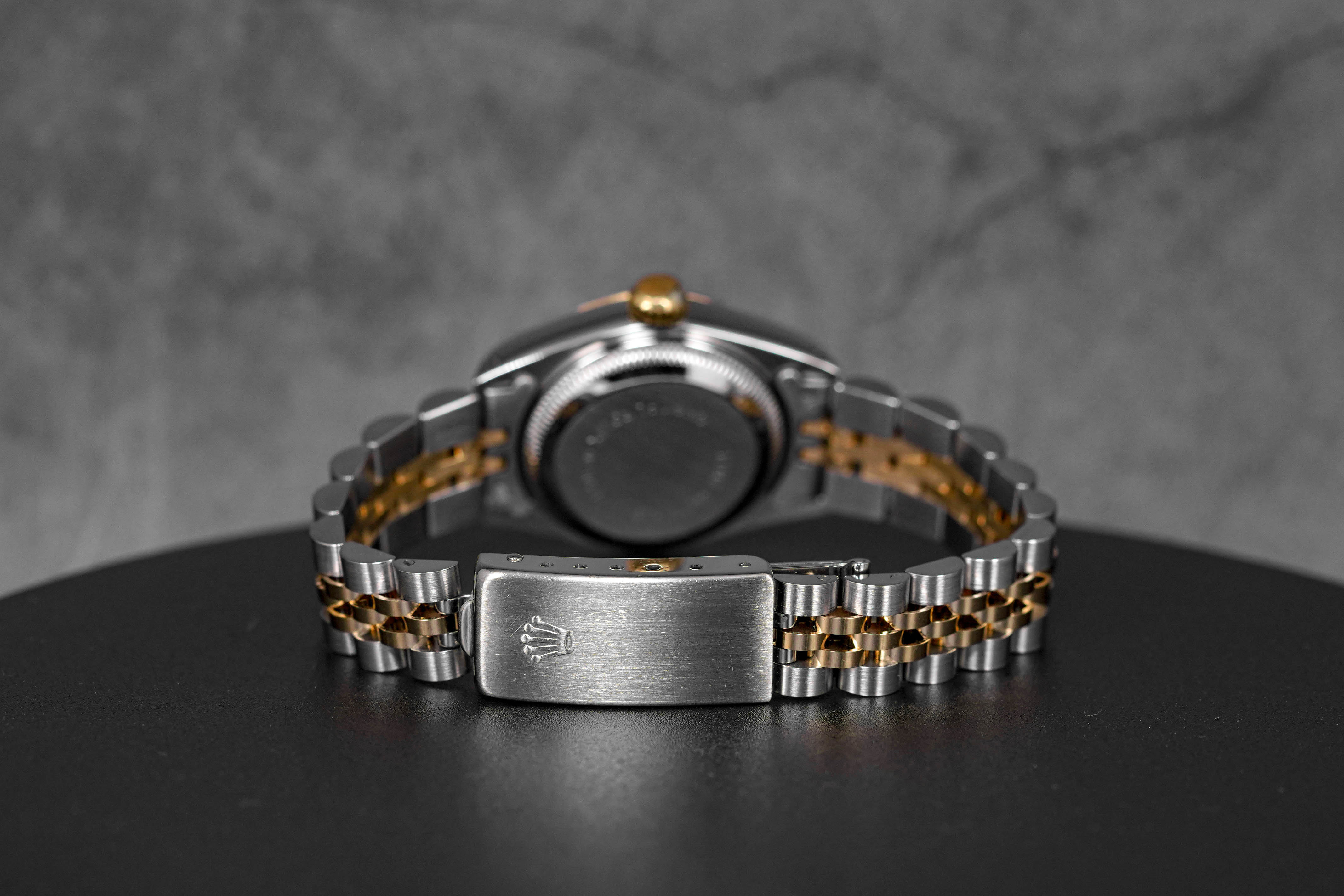 DATEJUST 26MM TWOTONE YELLOWGOLD BLACK DIAMOND DIAL (WATCH ONLY)
