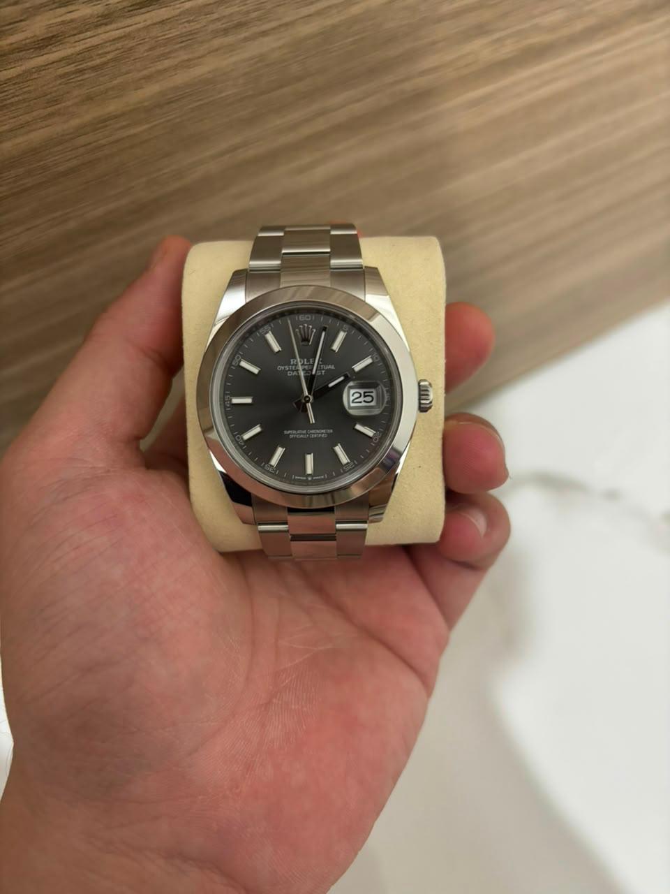 DATEJUST 41MM RHODIUM DIAL (2026)