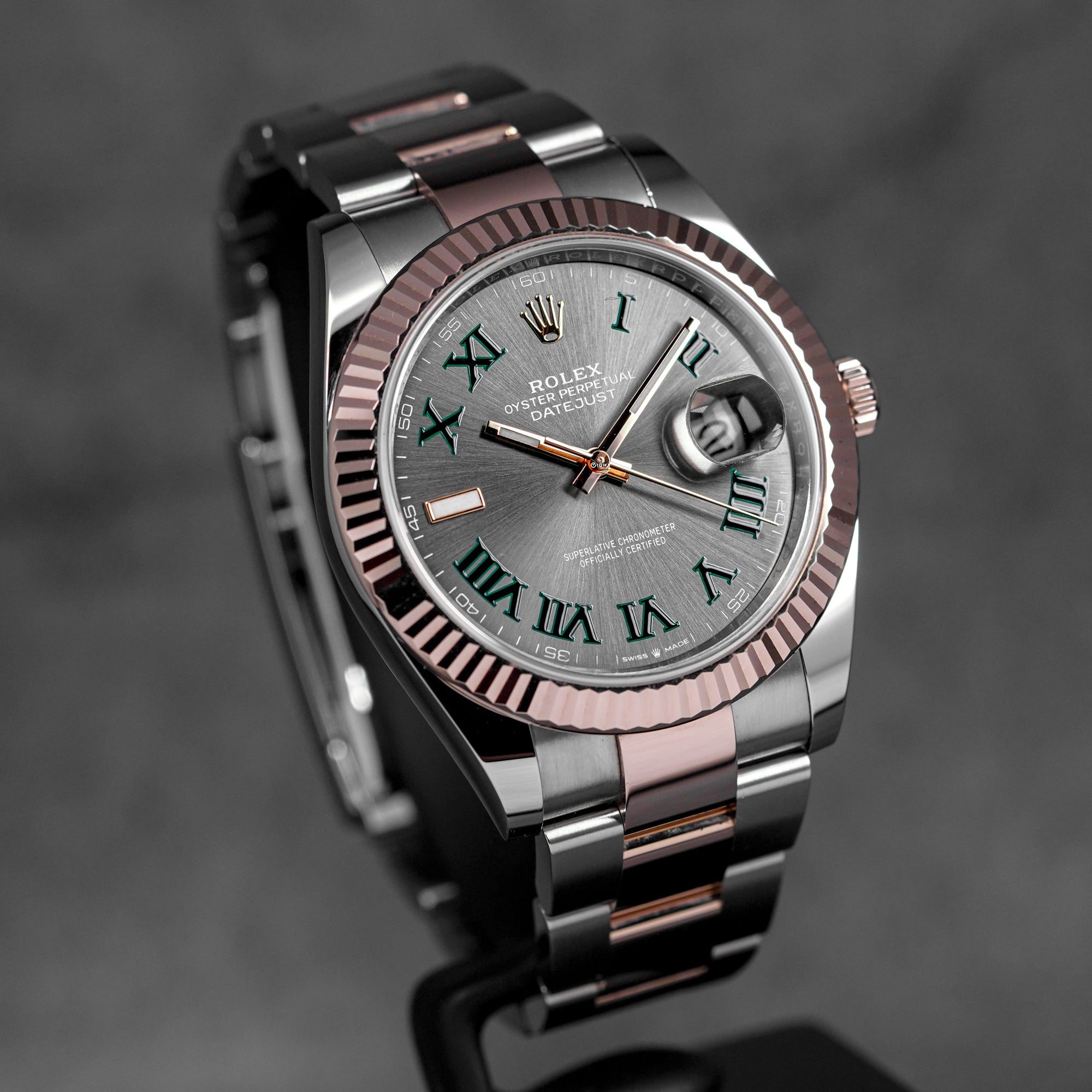 DATEJUST 41MM TWOTONE ROSEGOLD WIMBLEDON DIAL (2022)