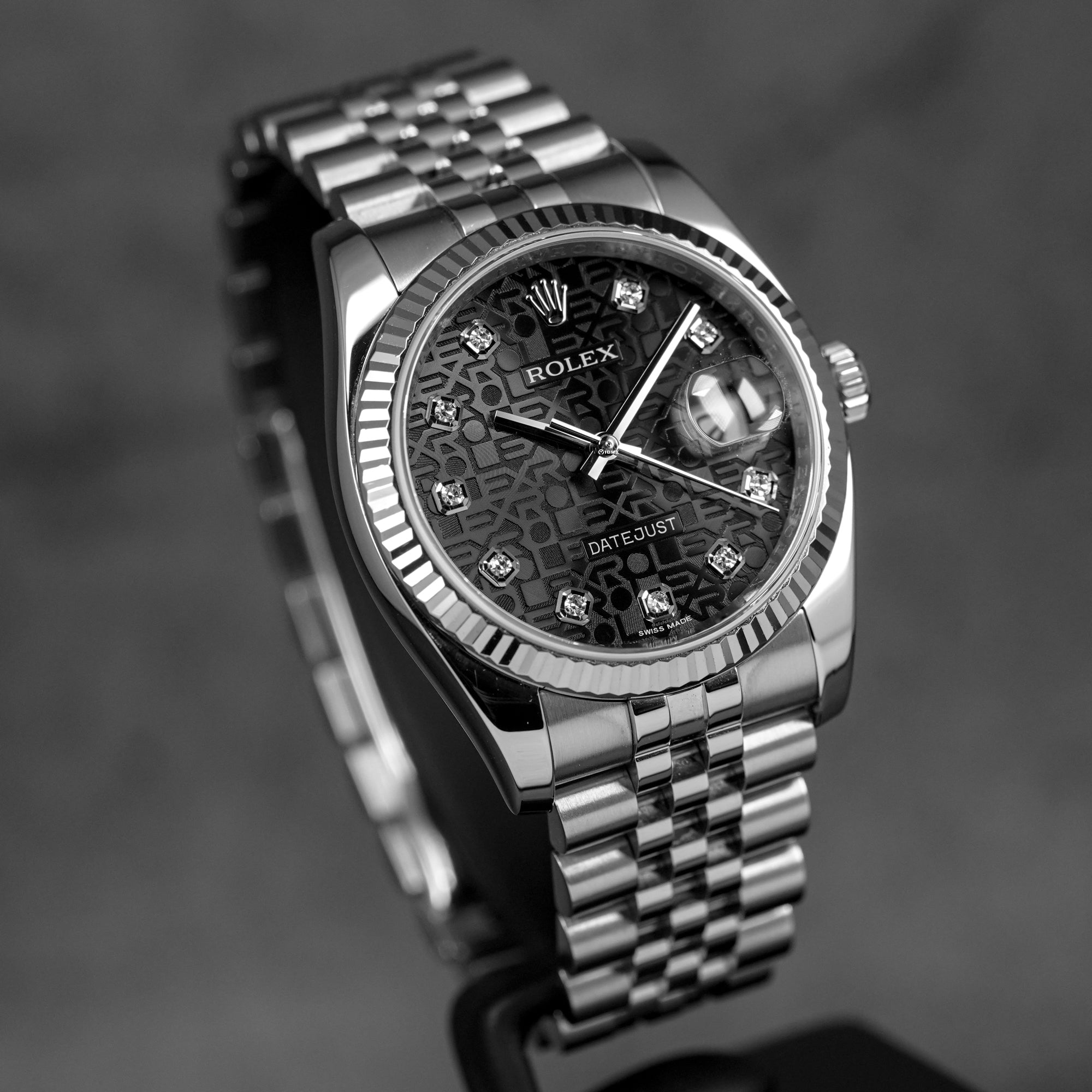 DATEJUST 36MM BLACK COMPUTERIZED DIAMOND DIAL (2014)