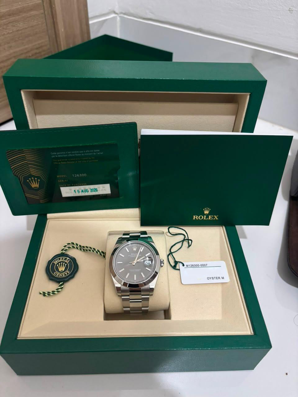 DATEJUST 41MM RHODIUM DIAL (2026)
