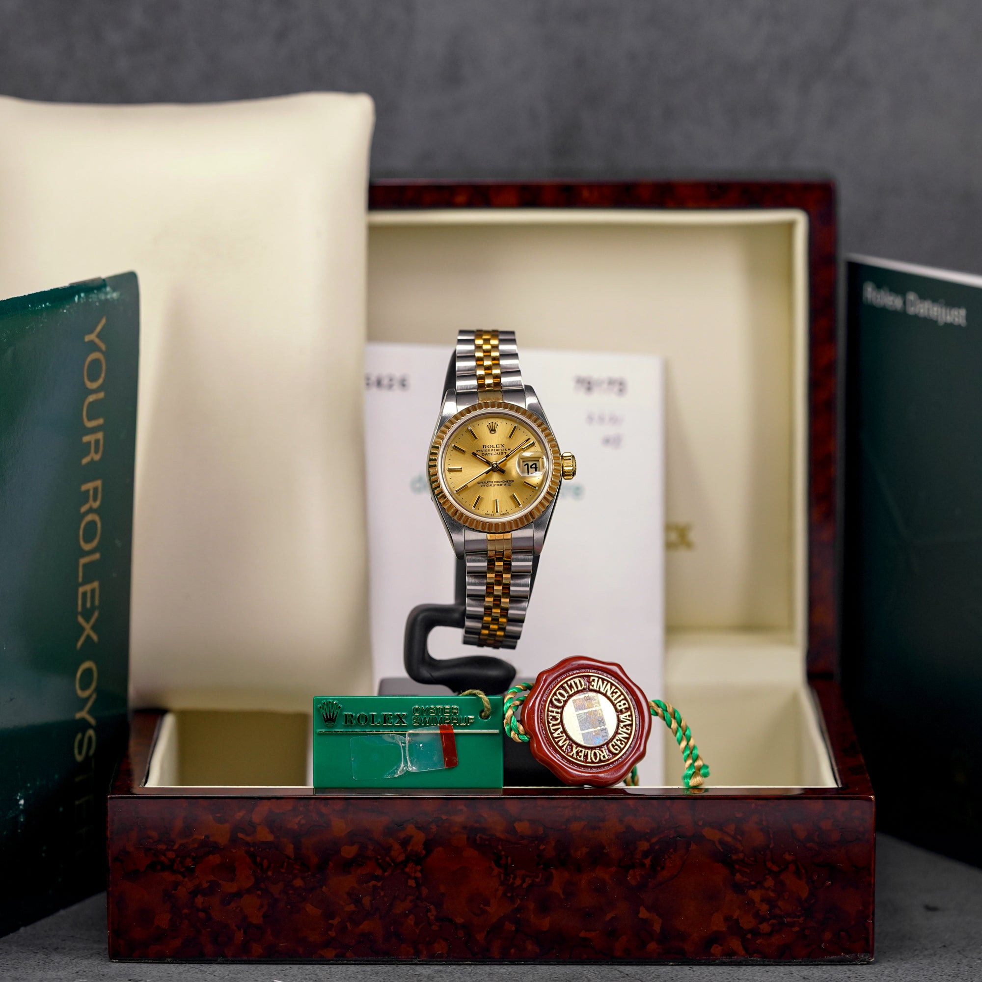 DATEJUST 26MM TWOTONE YELLOWGOLD CHAMPAGNE DIAL (2004)
