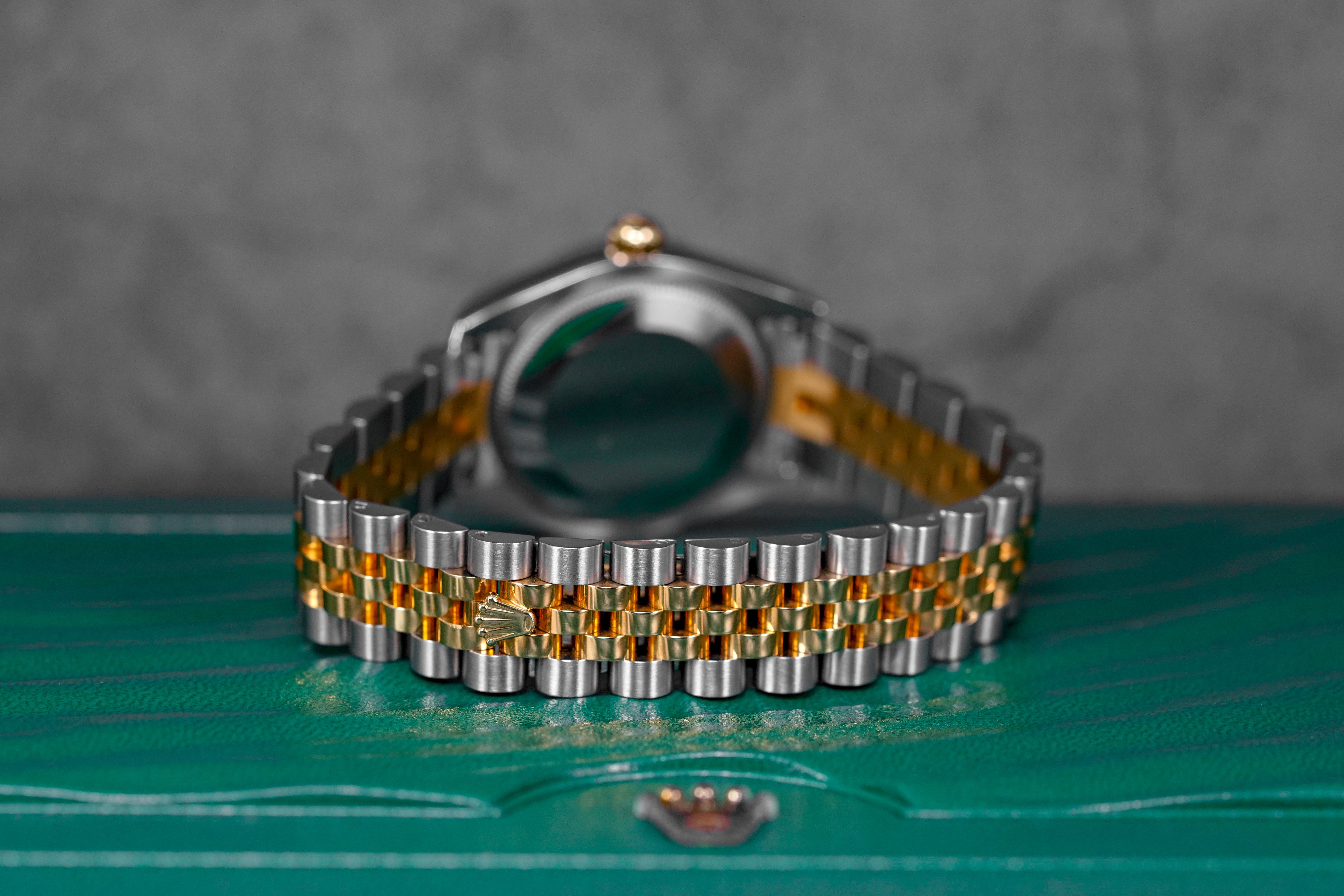 DATEJUST 31MM TWOTONE YELLOWGOLD CHAMPAGNE DIAMOND DIAL (2016)