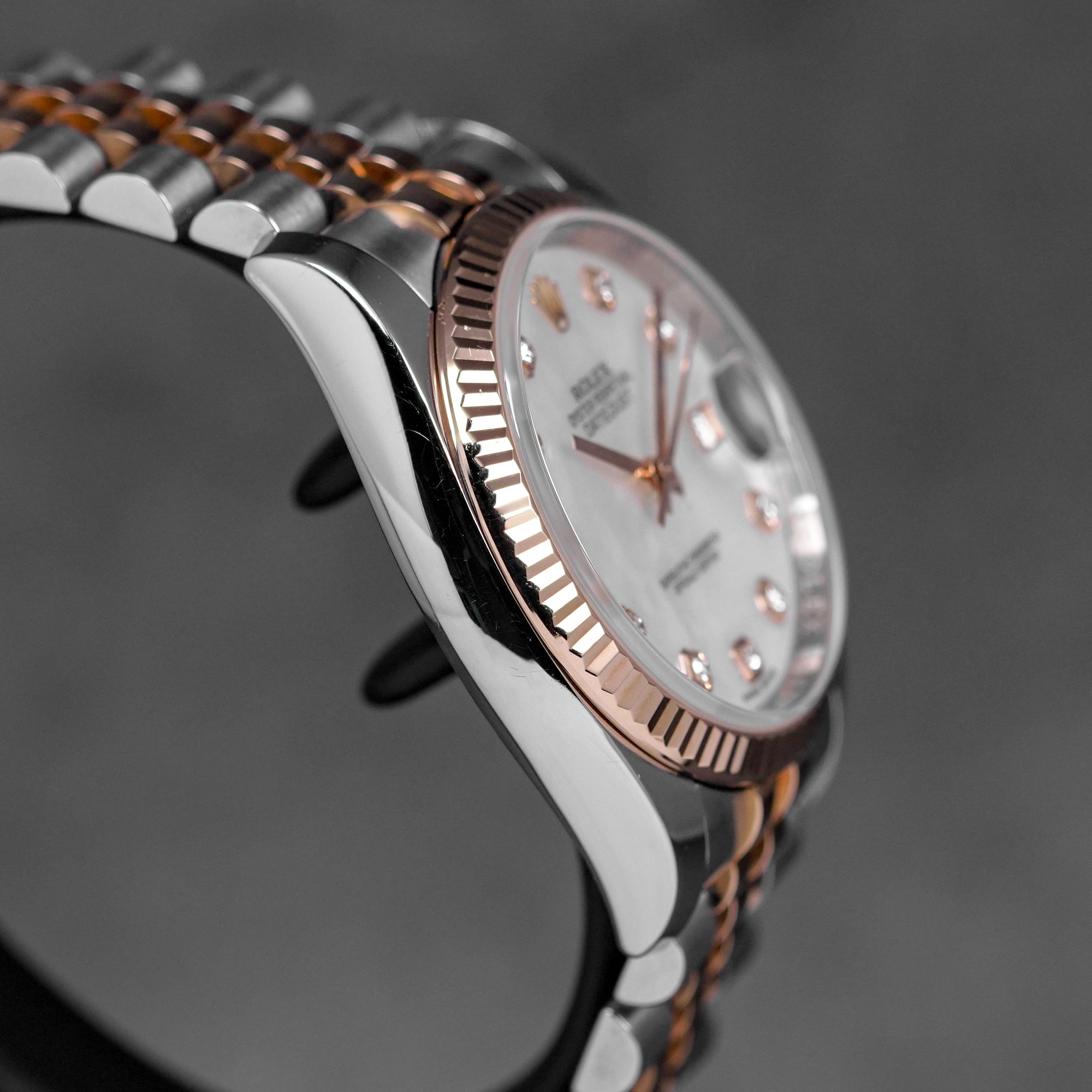 DATEJUST 36MM TWOTONE ROSEGOLD MOP DIAMOND DIAL (2017)