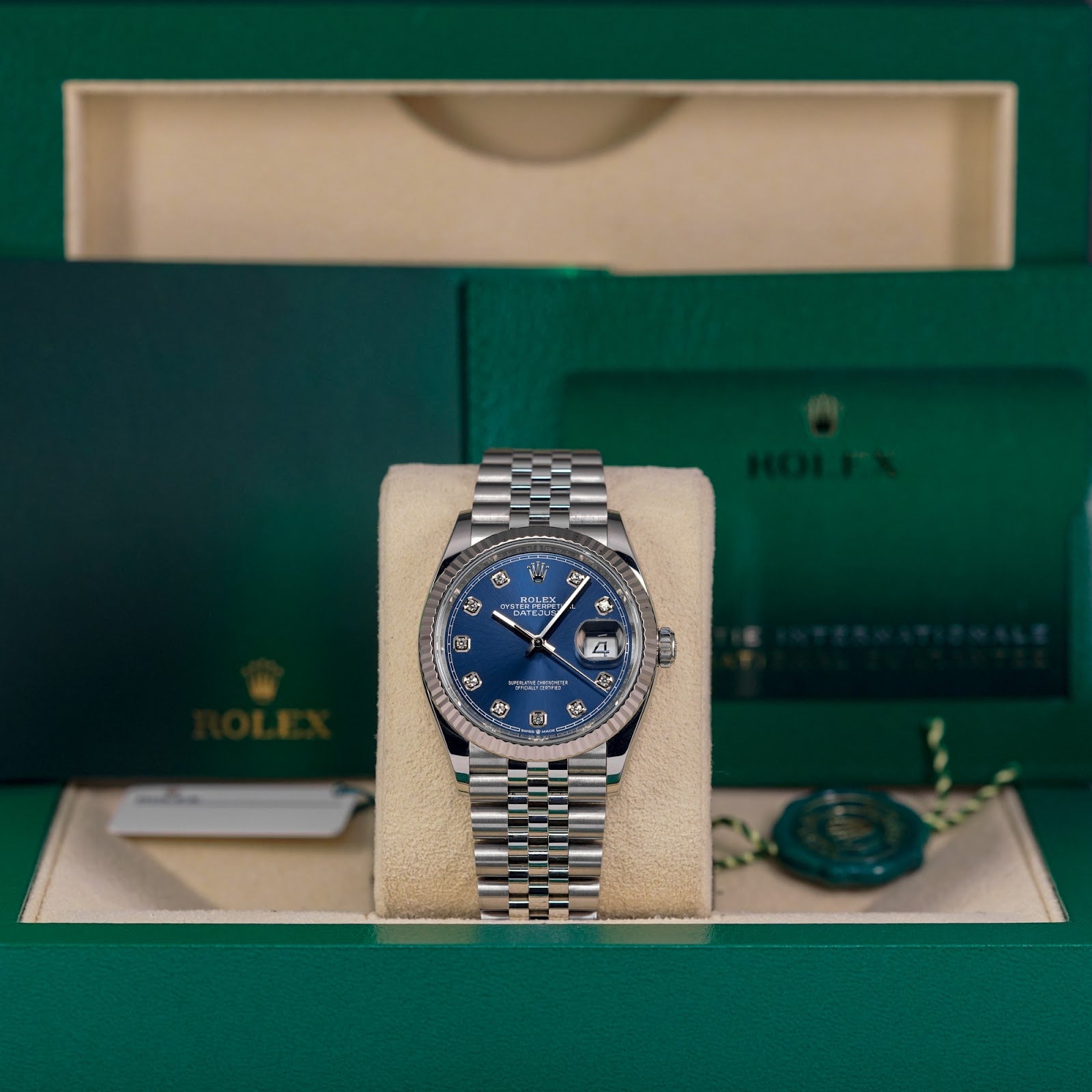 DATEJUST 36MM BLUE DIAMOND DIAL (2022)