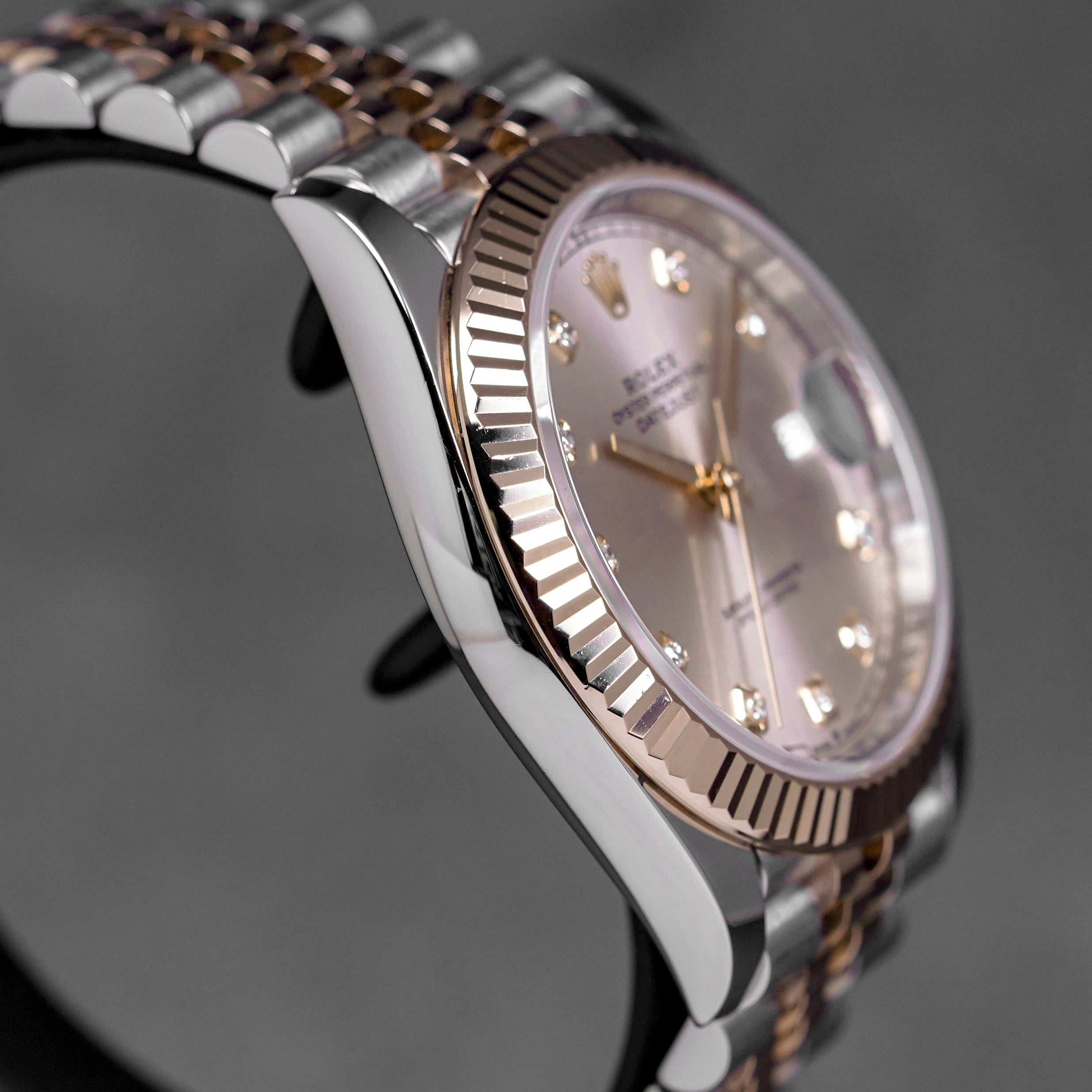 DATEJUST 41MM TWOTONE ROSEGOLD PINK SUNDUST DIAMOND DIAL (2023)