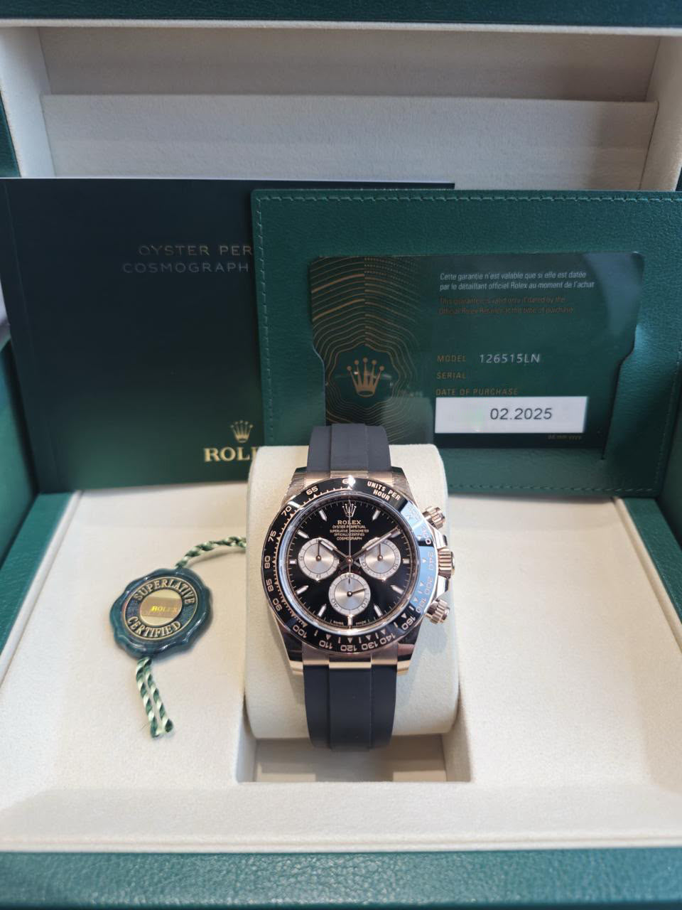 DAYTONA OYSTERFLEX ROSEGOLD BLACK DIAL RING BEZEL (2025)