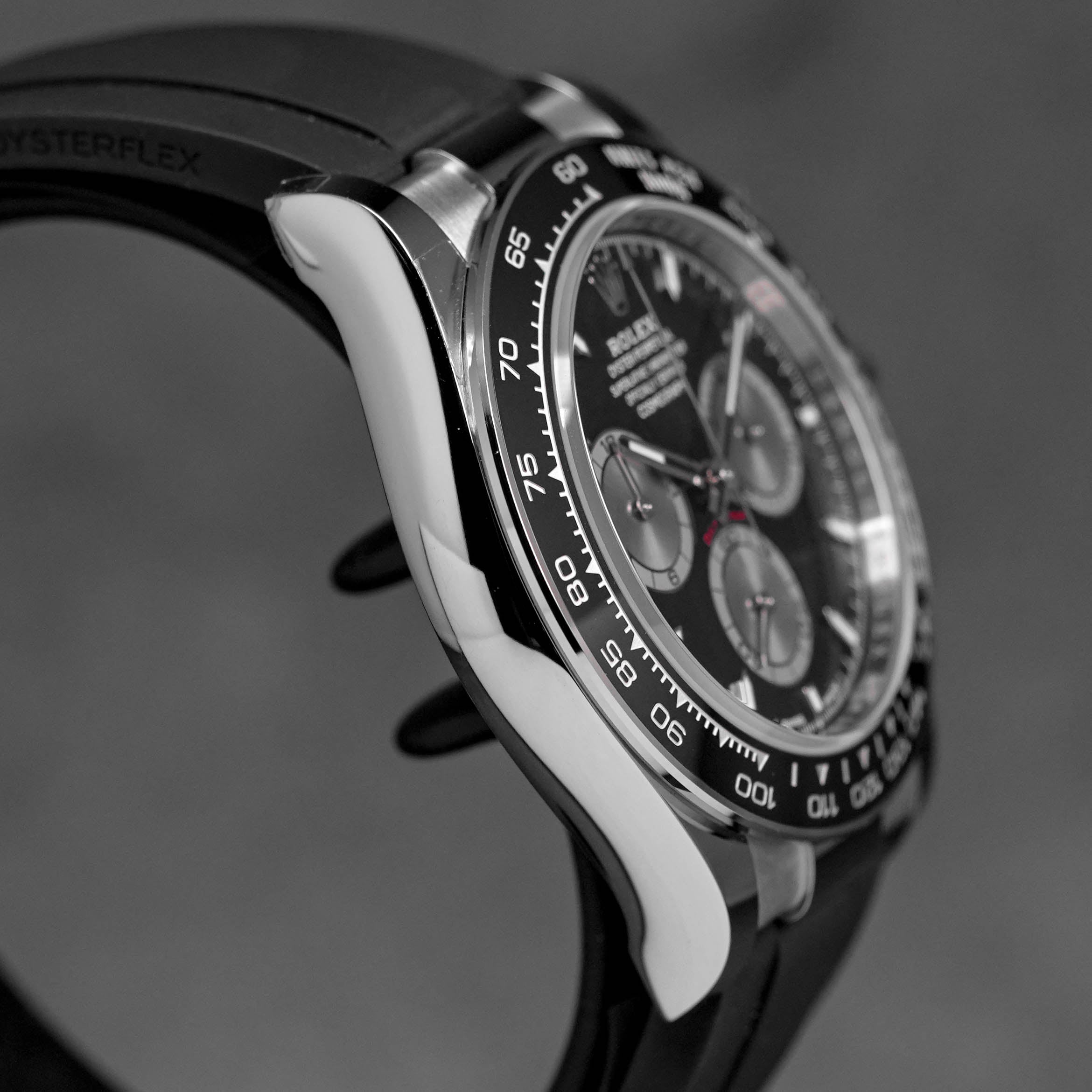 DAYTONA OYSTERFLEX WHITEGOLD BLACK DIAL RING BEZEL (2024)
