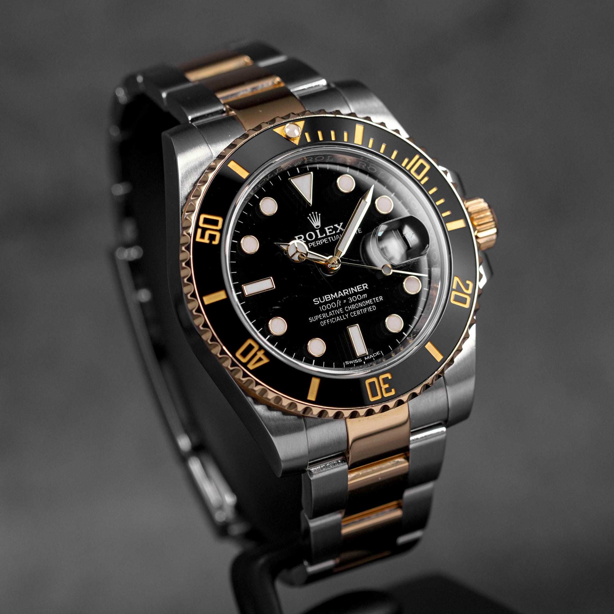 SUBMARINER DATE 40MM TWOTONE YELLOWGOLD BLACK DIAL (2017)