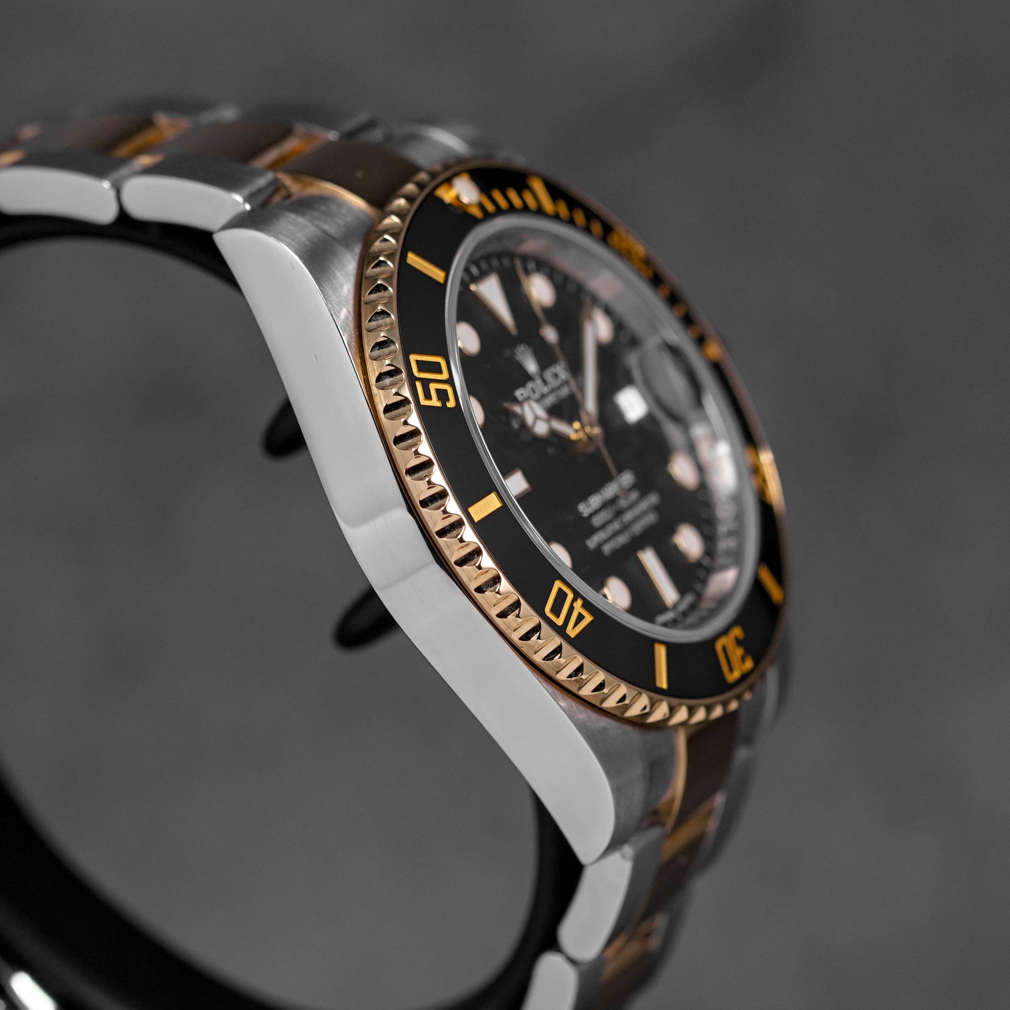 SUBMARINER DATE 40MM TWOTONE YELLOWGOLD BLACK DIAL (2017)