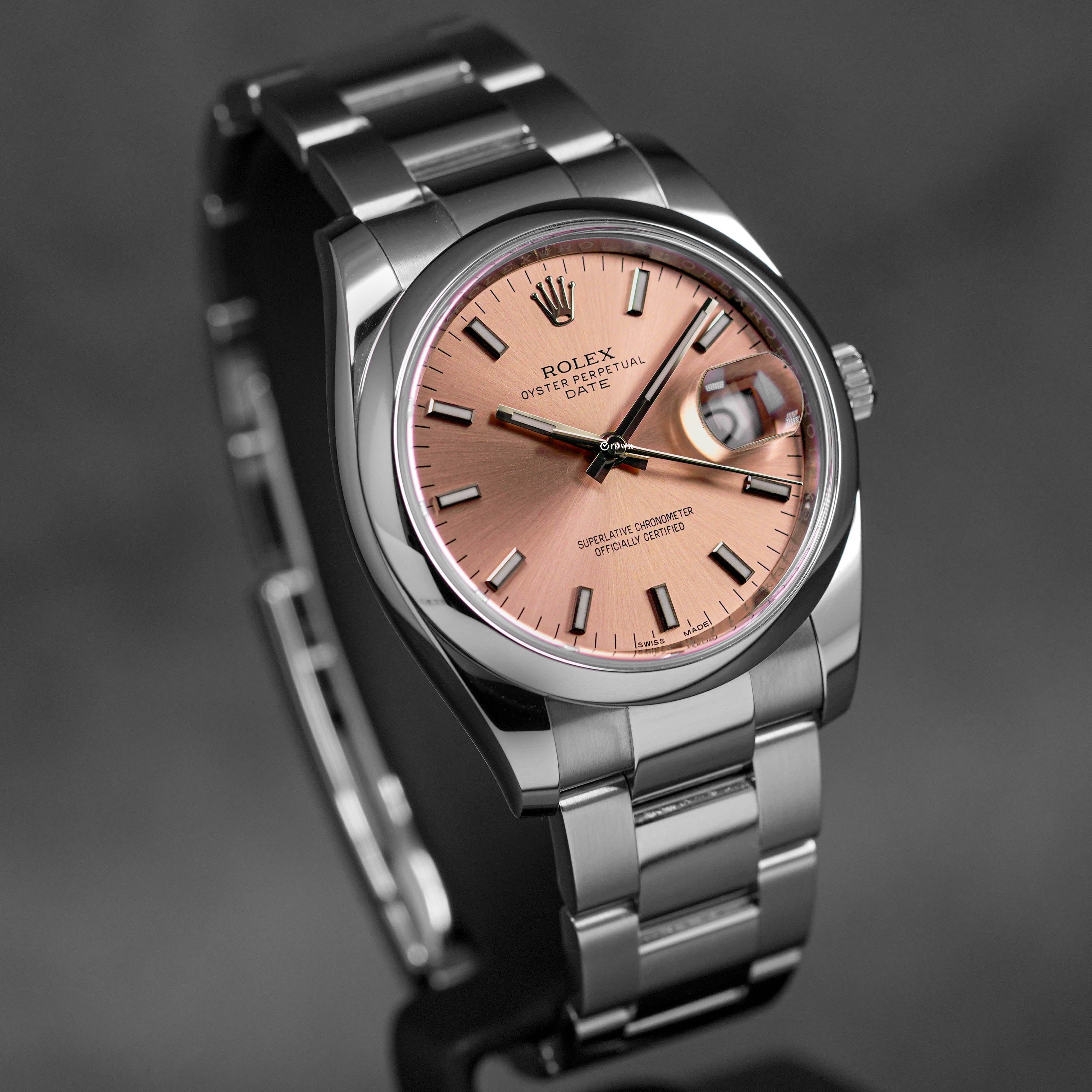 OYSTER PERPETUAL DATE 34MM SALMON DIAL (2019)