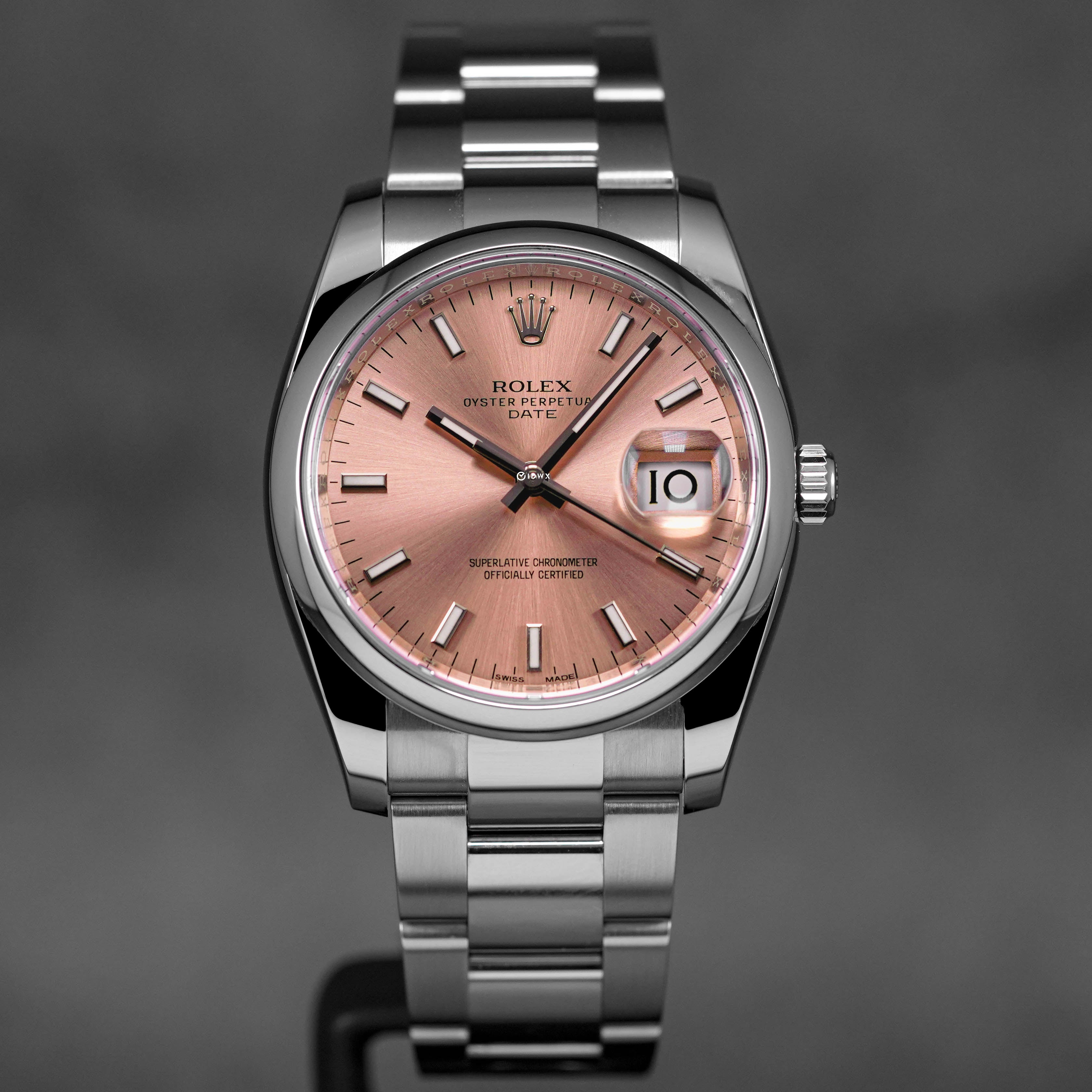 OYSTER PERPETUAL DATE 34MM SALMON DIAL (2019)