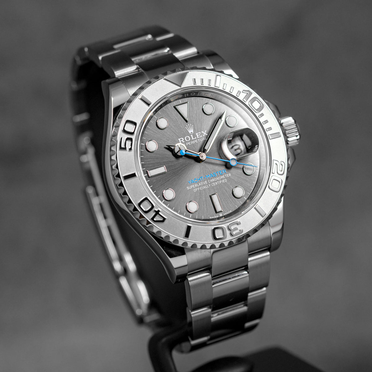 YACHT-MASTER 40MM RHODIUM DIAL PLATINUM BEZEL (2021)