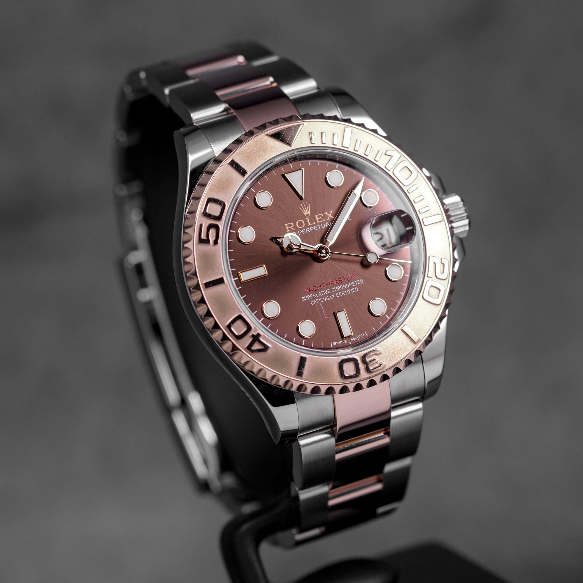 YACHT-MASTER 37MM TWOTONE ROSEGOLD CHOCO DIAL (2017)