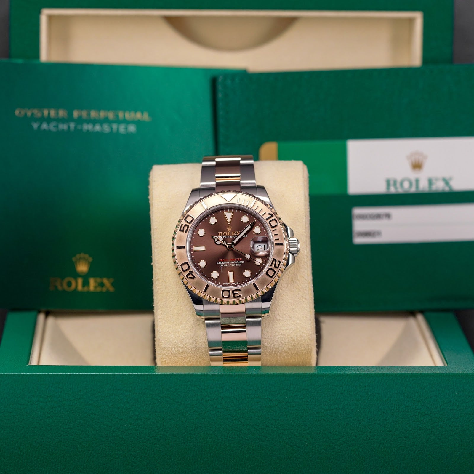 YACHT-MASTER 37MM TWOTONE ROSEGOLD CHOCO DIAL (2017)