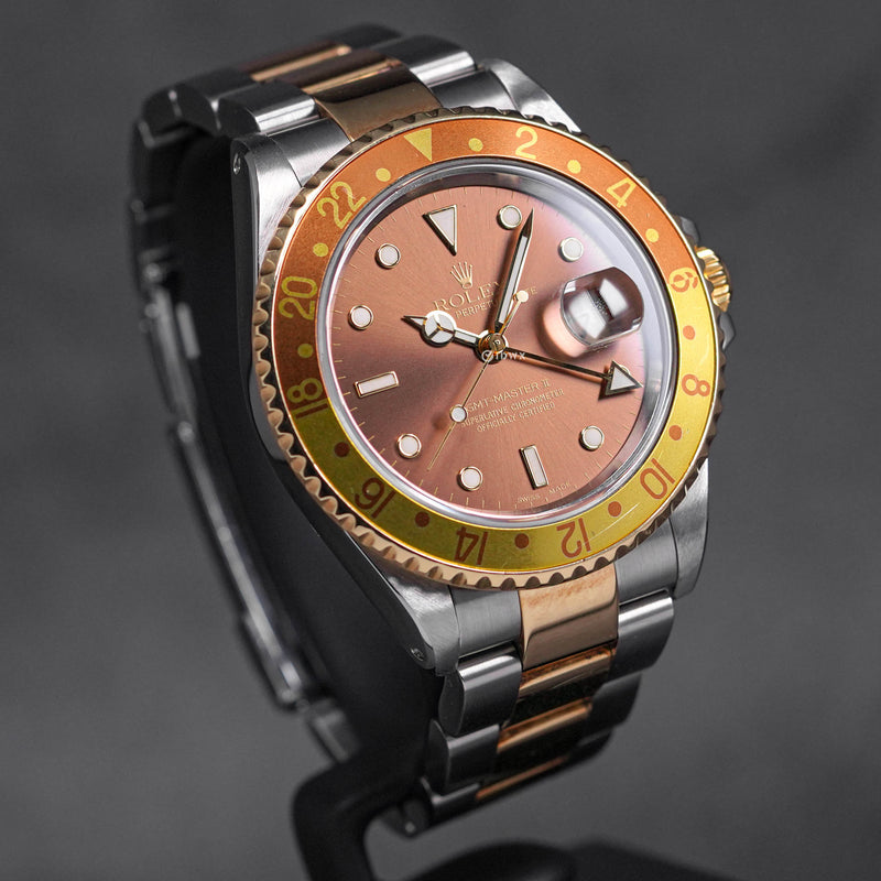 GMT MASTER-II 16713 TWOTONE YELLOWGOLD ROOTBEER 'TIGER EYE' Y SERIES (WATCH ONLY - CIRCA 2001)