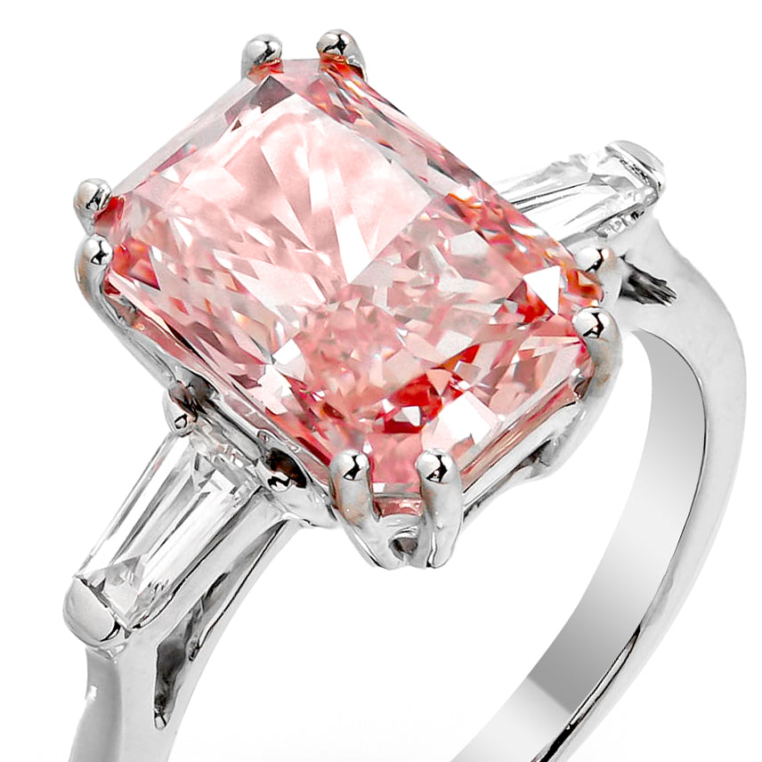 Radiant Fancy Pink Ring