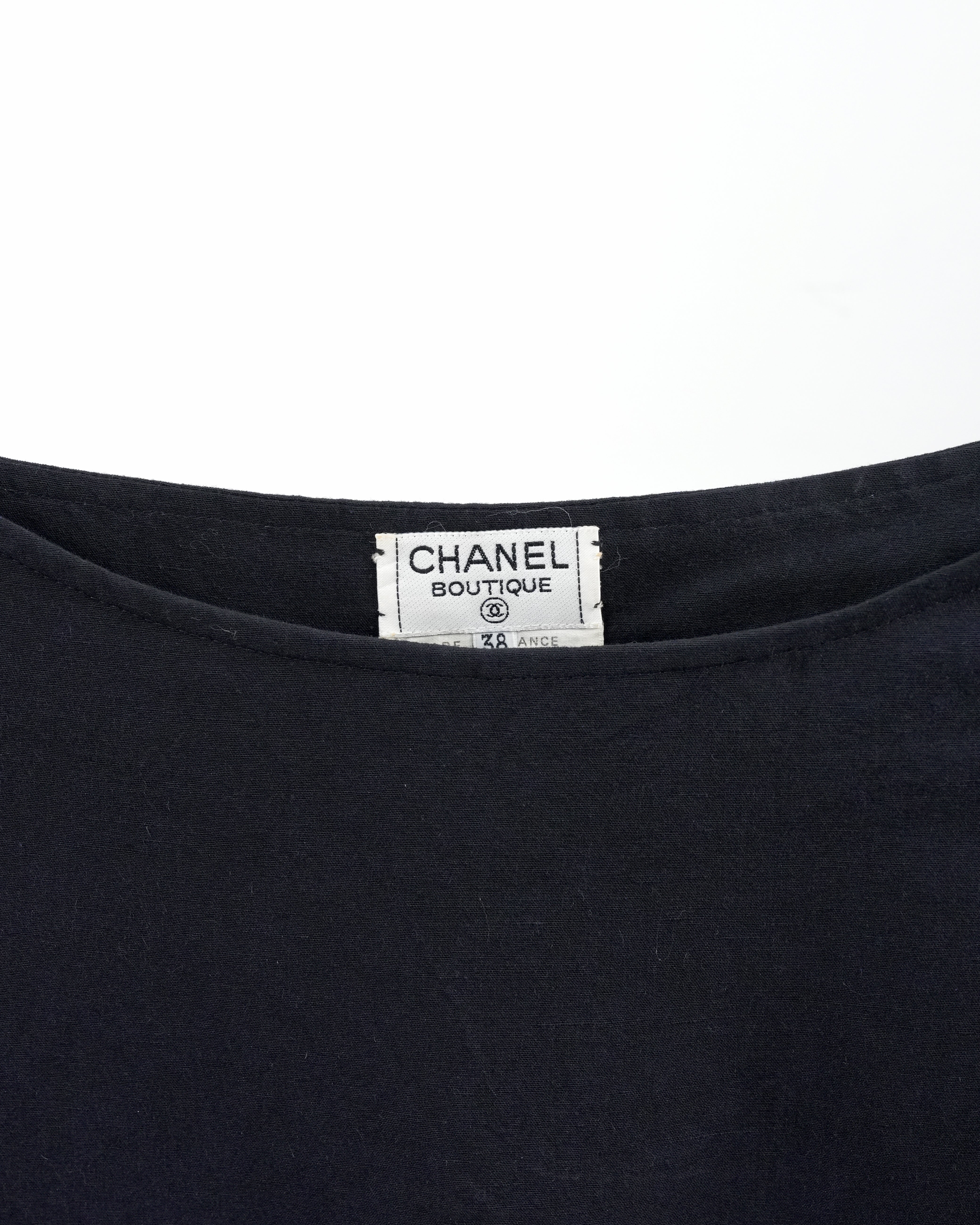 TOP WITH BELT NAVY SIZE 38