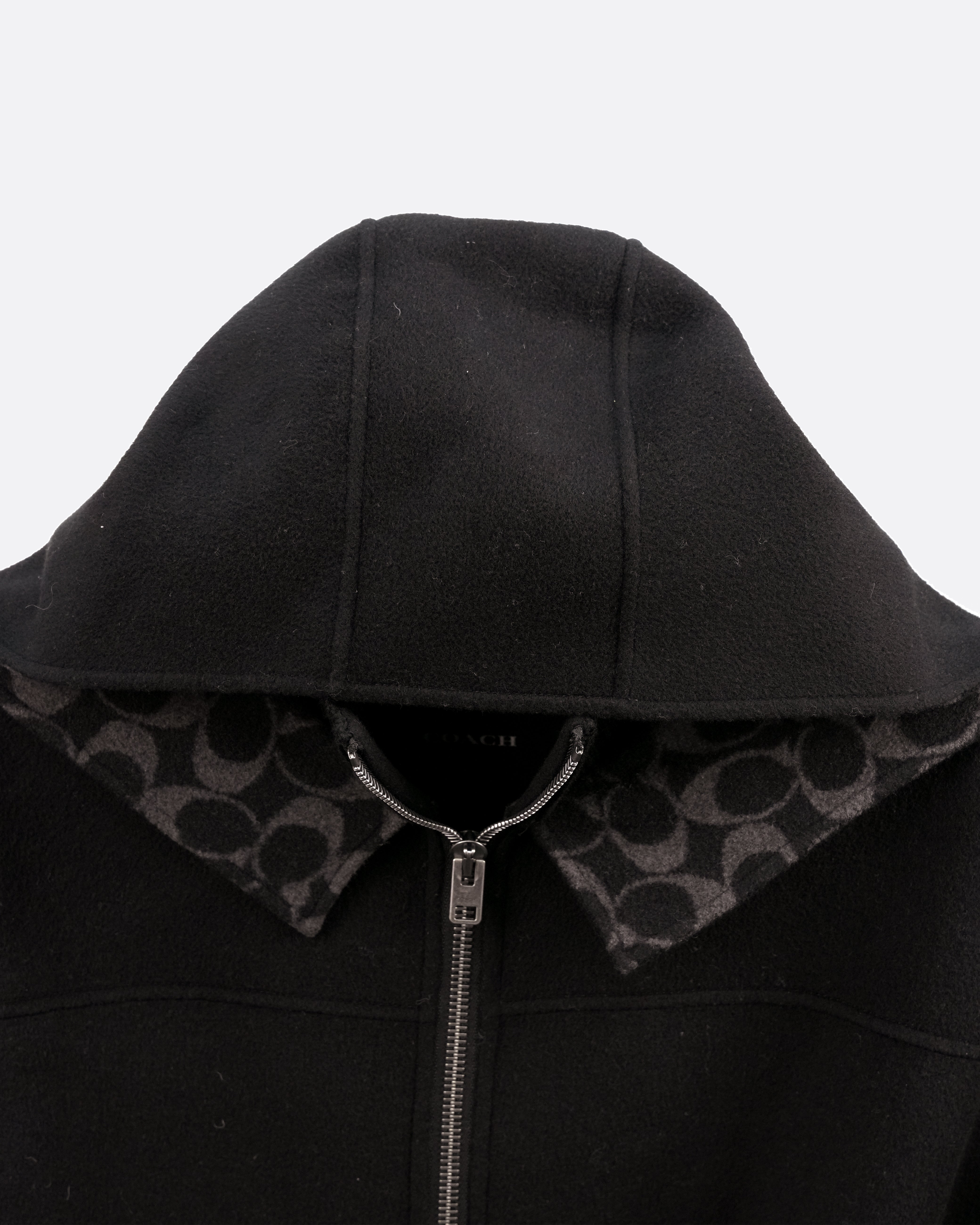 SIGNATURE WOOL PONCHO SIZE M/L BLACK CAPE