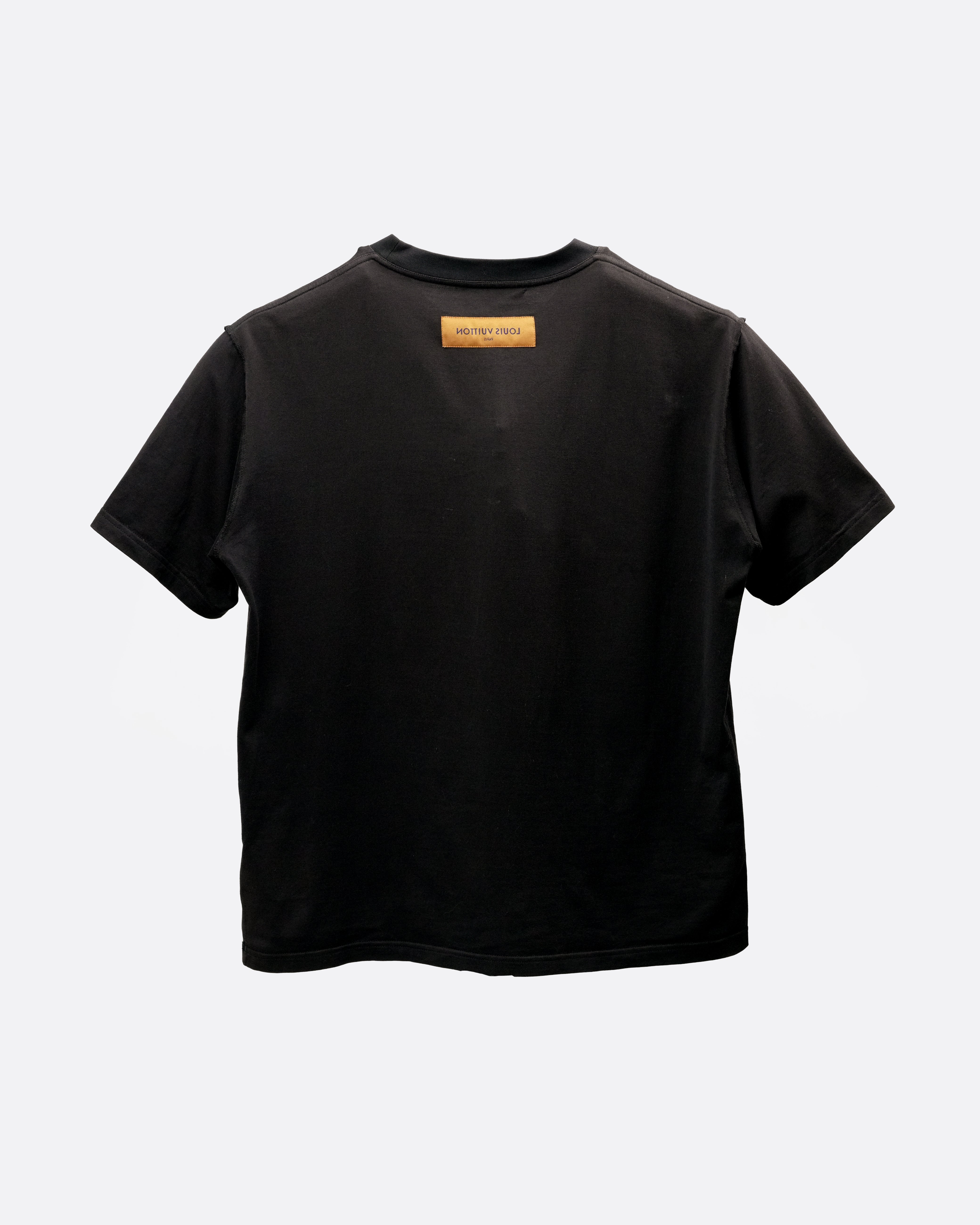 LOUIS VUITTON 20AW COTTON T-SHIRT XL BLACK - IDWX