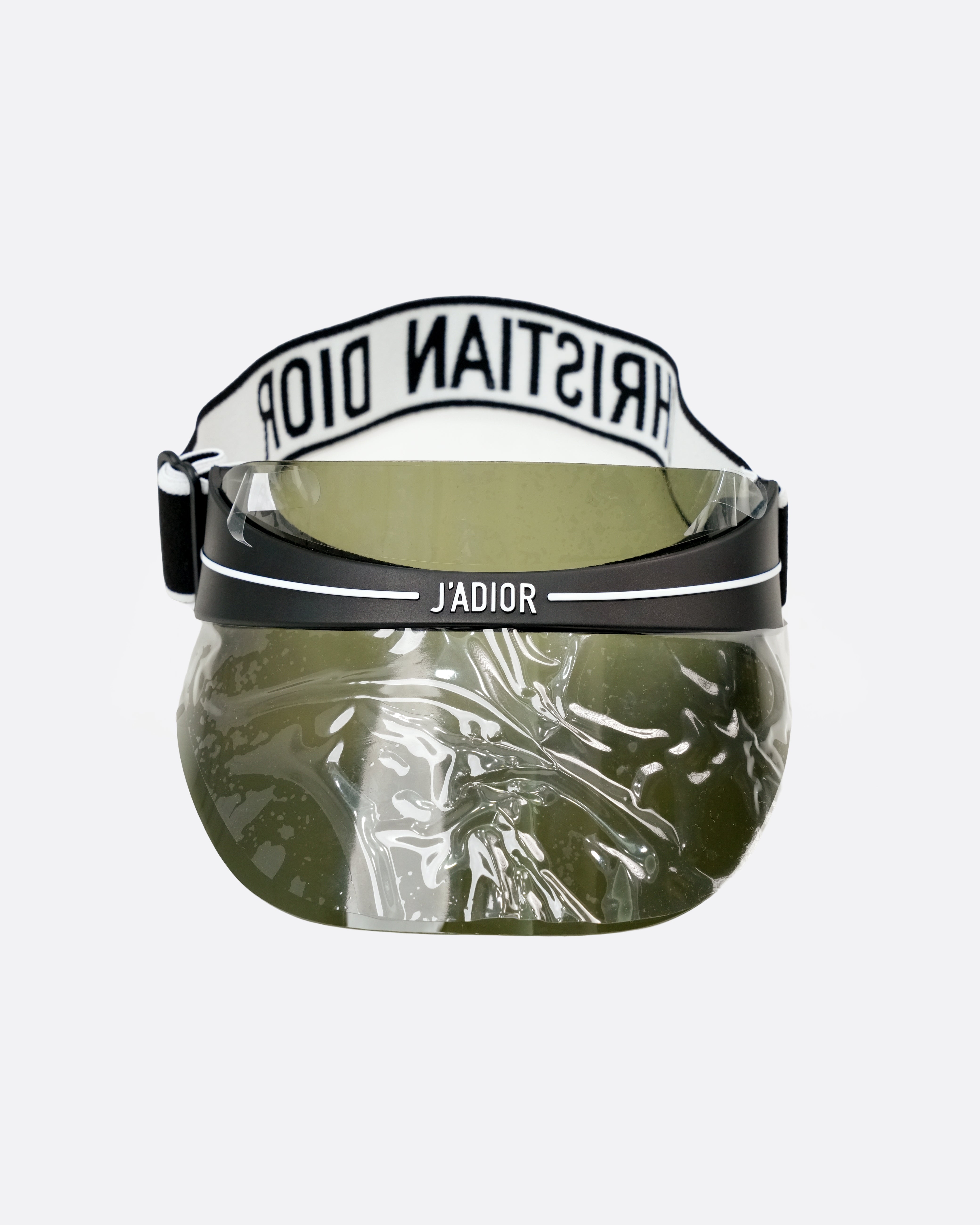 DIORCLUB1 J'ADIOR VISOR KHAKI TRANSPARENT SHIELD