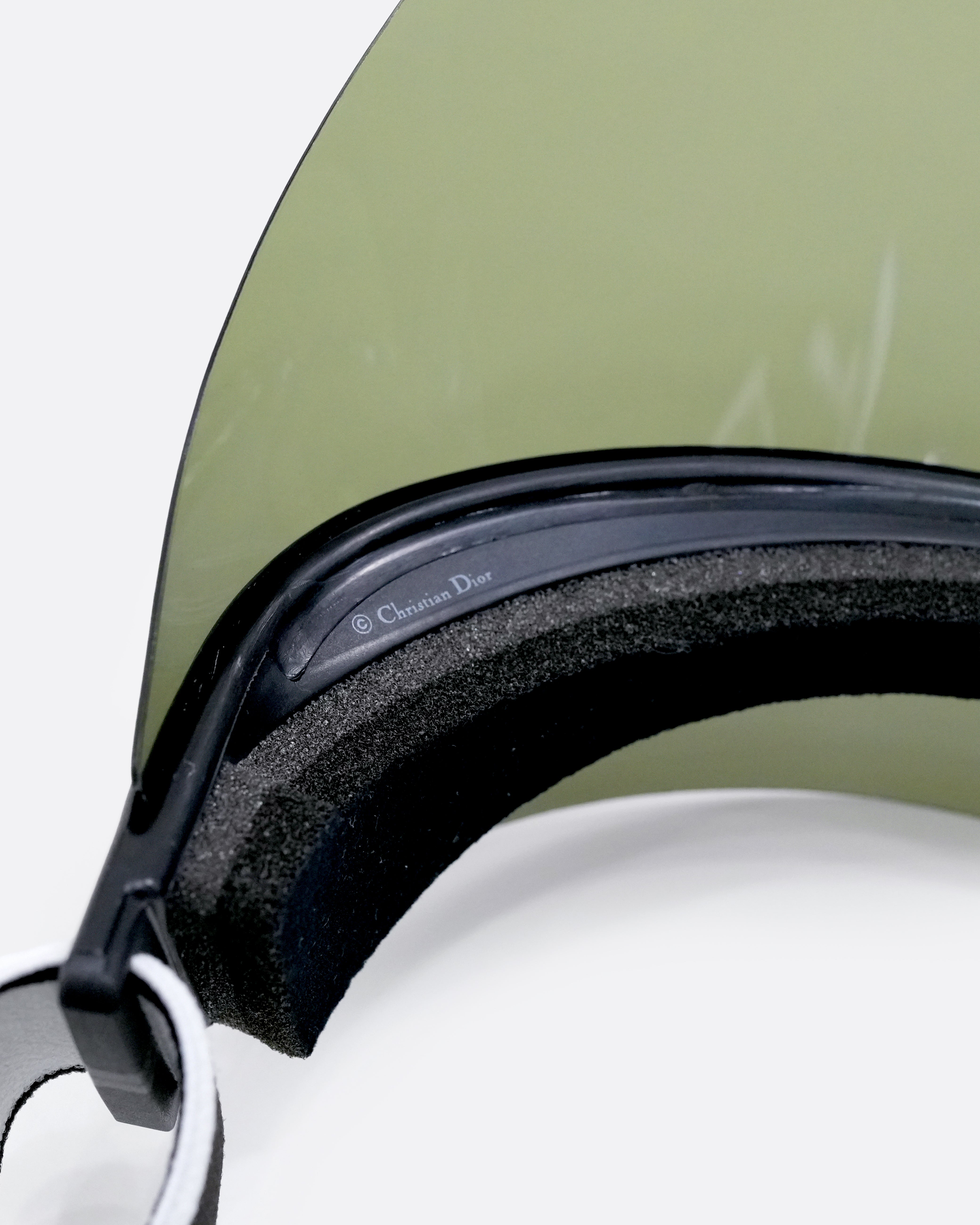 DIORCLUB1 J'ADIOR VISOR KHAKI TRANSPARENT SHIELD