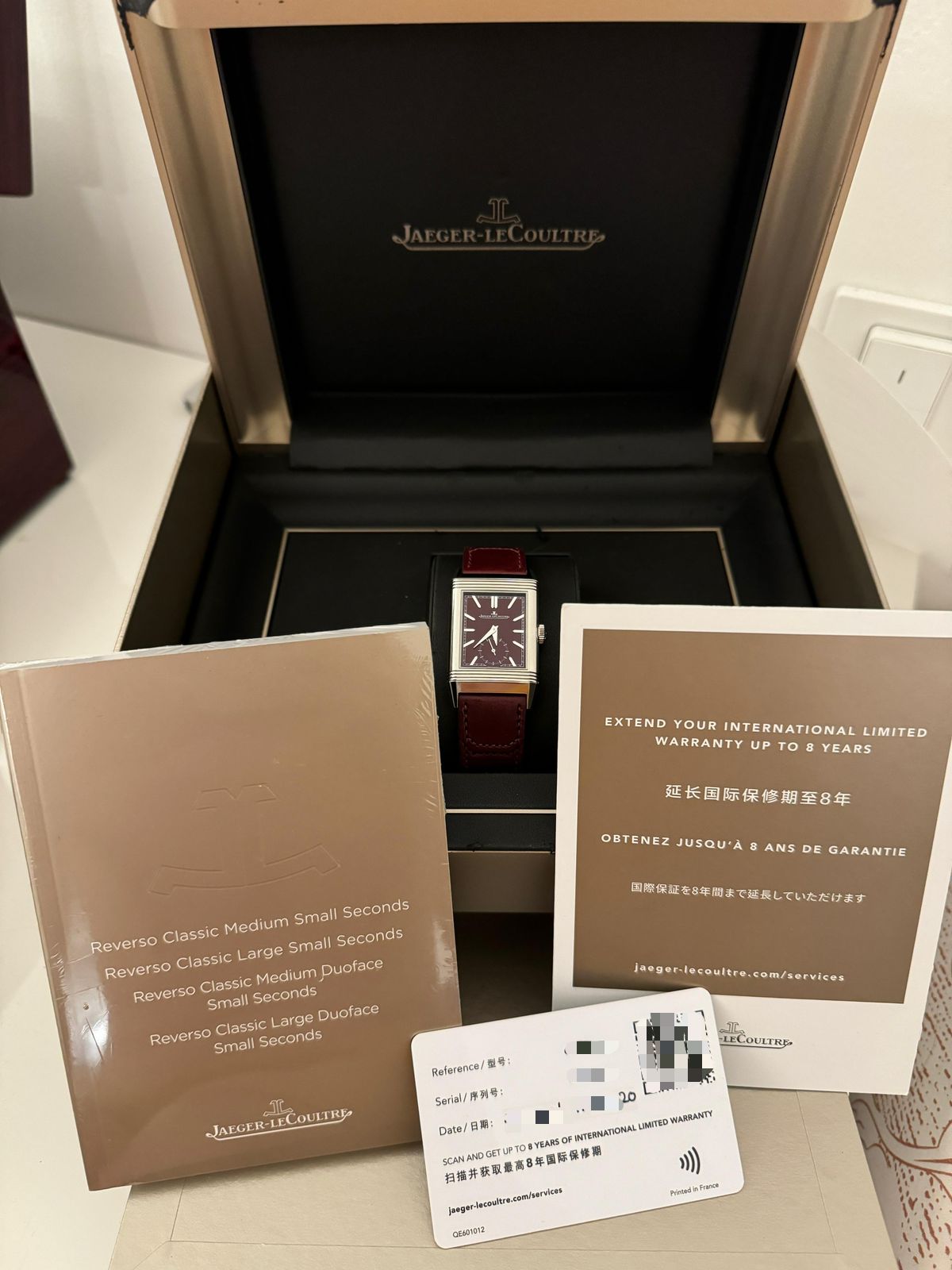 REVERSO TRIBUTE MONOFACE L SMALL SECONDS BURGUNDY (2020)