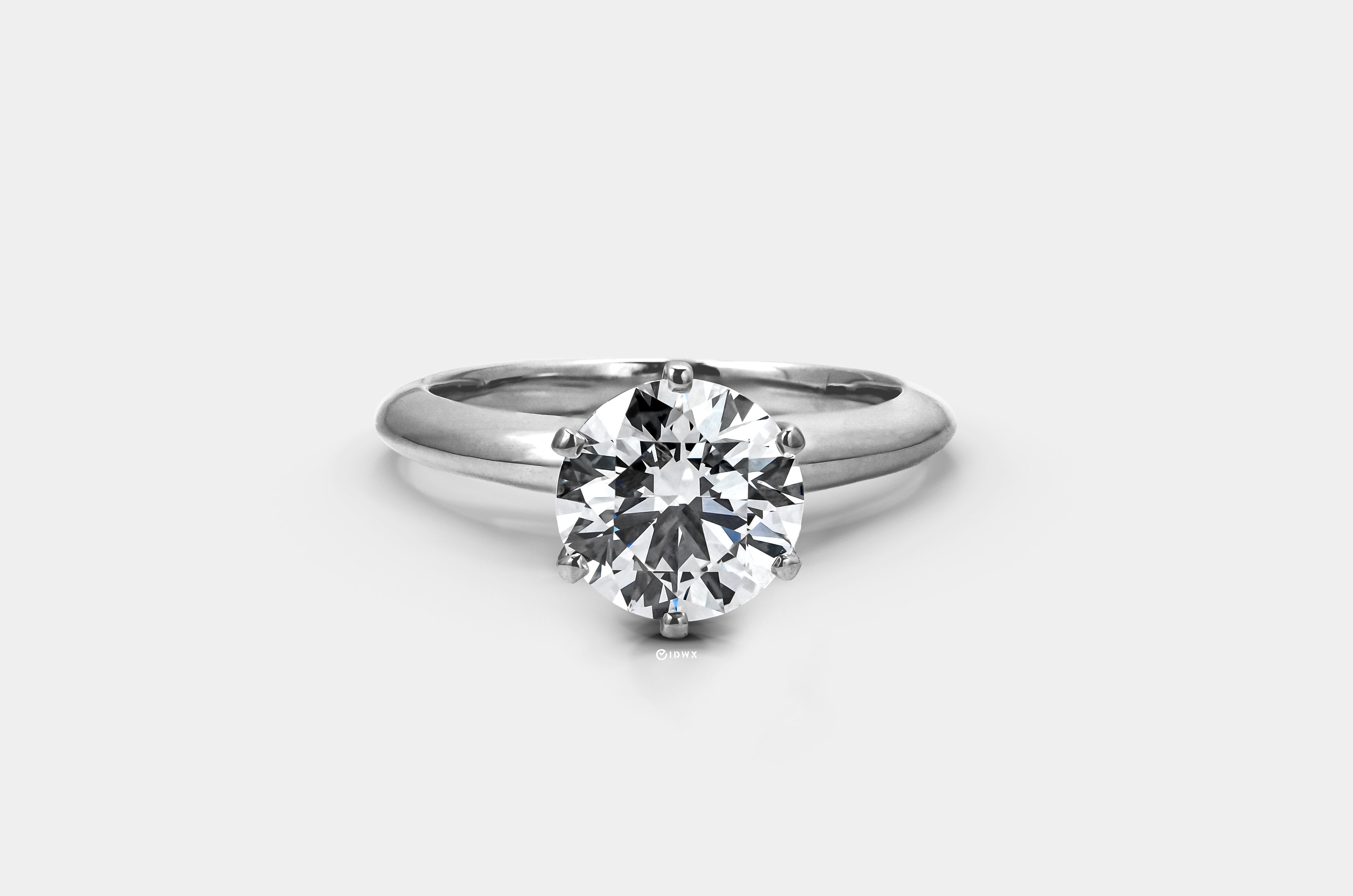 2CT ROUND BRILLIANT SOLITAIRE WHITEGOLD RING