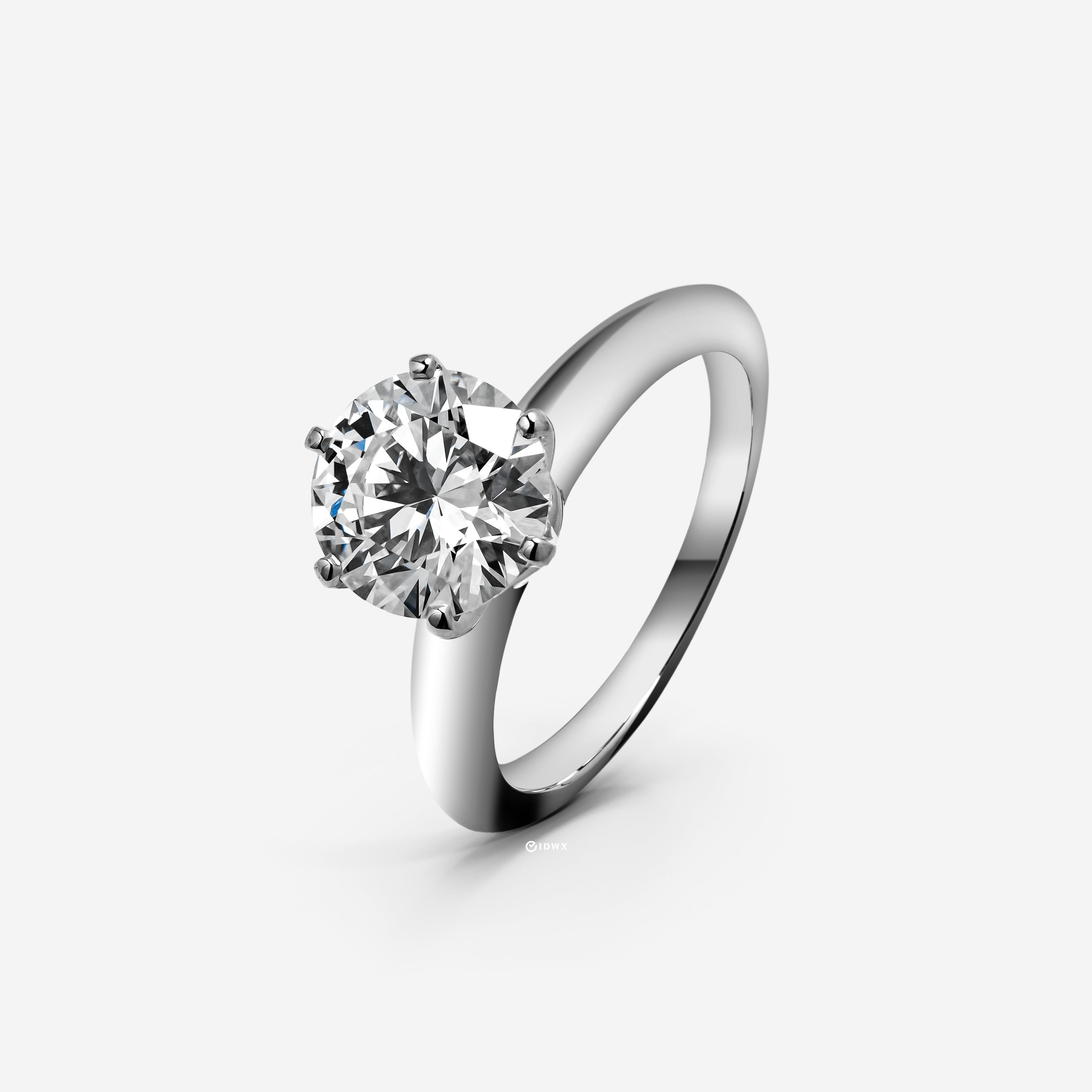 2CT ROUND BRILLIANT SOLITAIRE WHITEGOLD RING