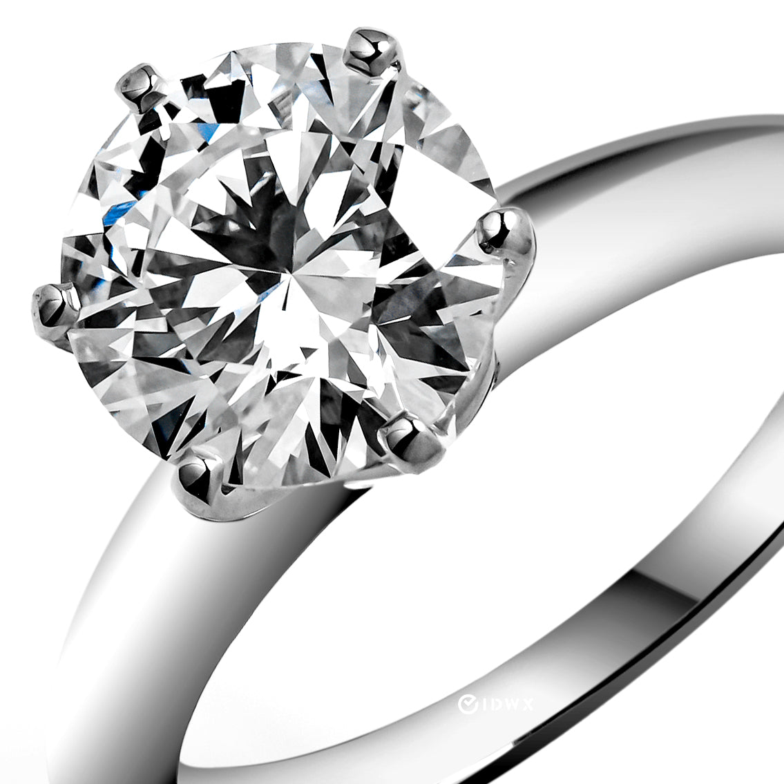 2CT ROUND BRILLIANT SOLITAIRE WHITEGOLD RING