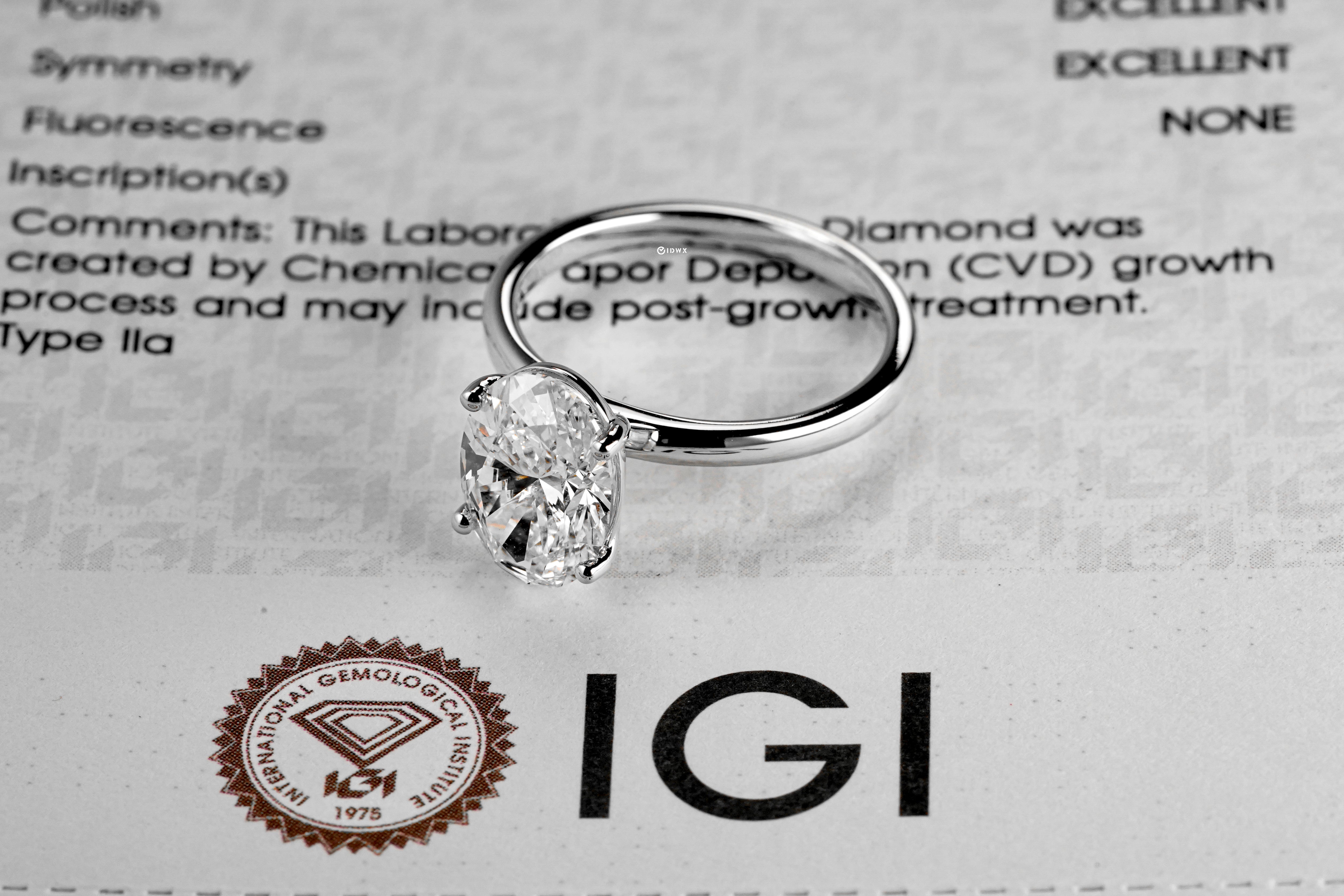 2CT OVAL BRILLIANT SOLITAIRE RING