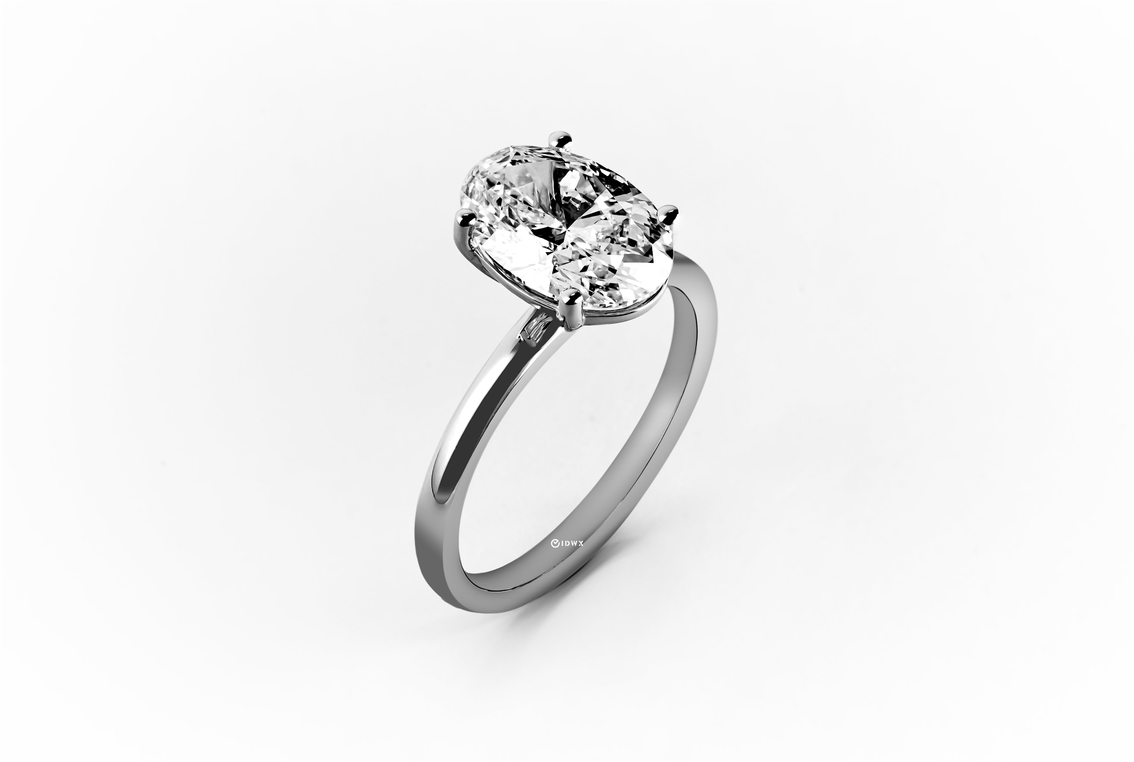 2CT OVAL BRILLIANT SOLITAIRE RING