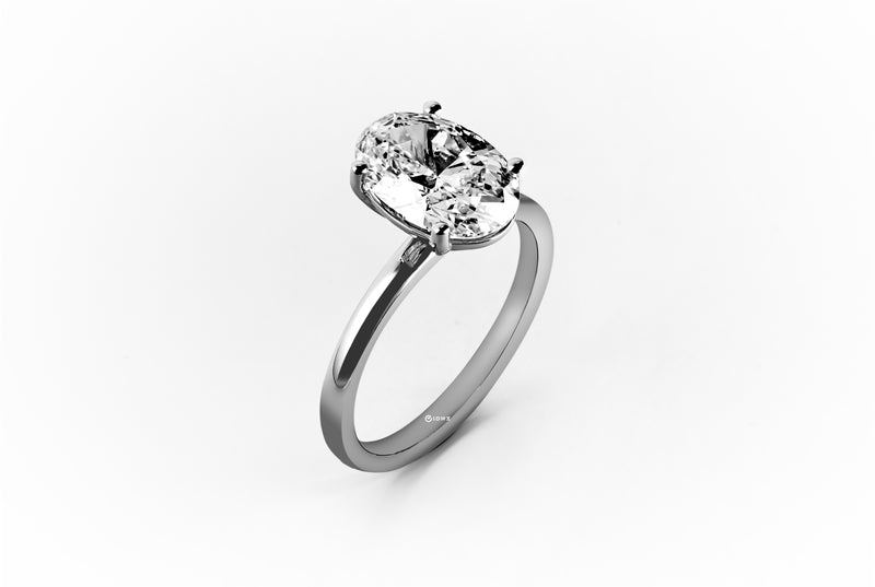 2CT OVAL BRILLIANT SOLITAIRE RING