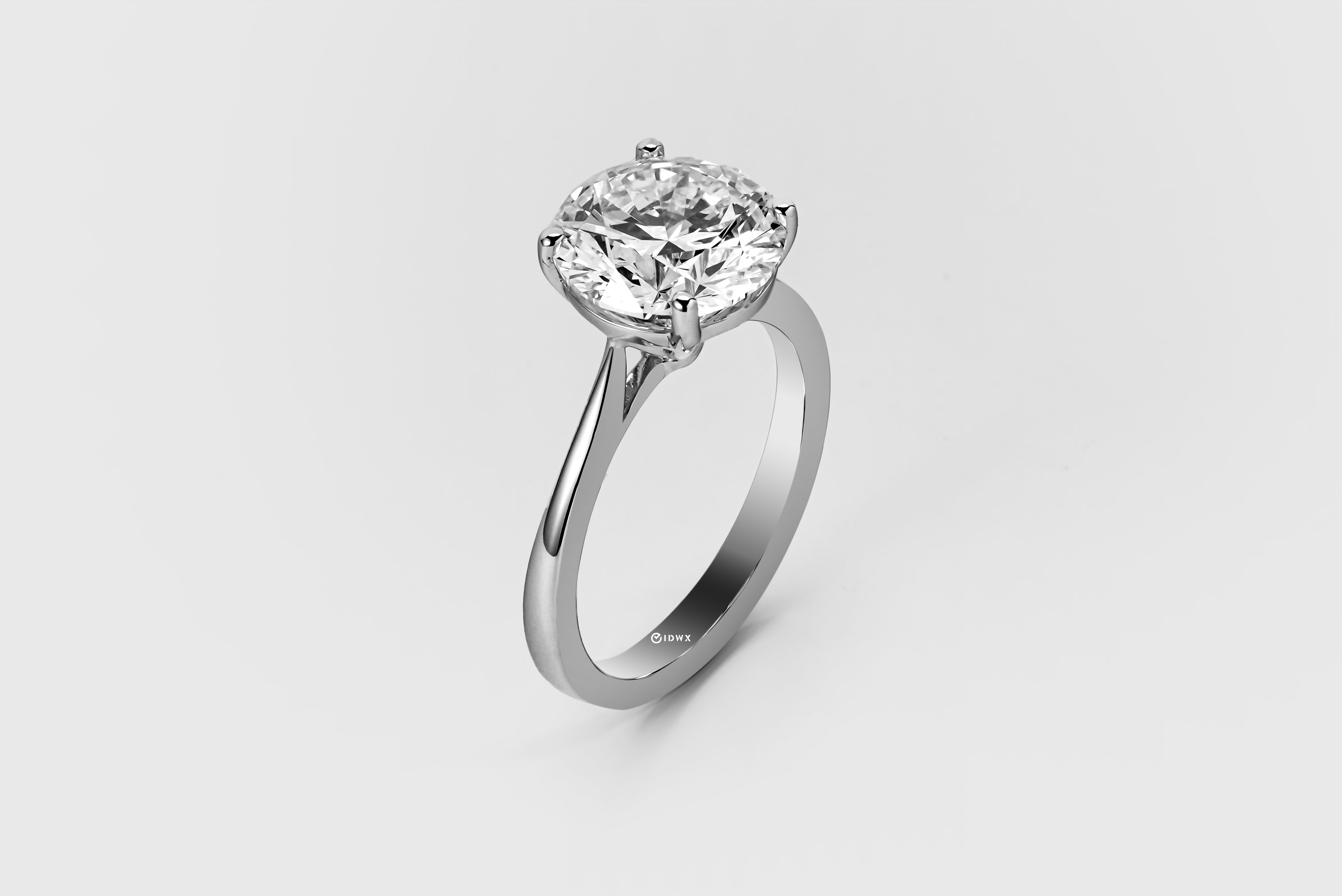 3CT ROUND BRILLIANT SOLITAIRE RING